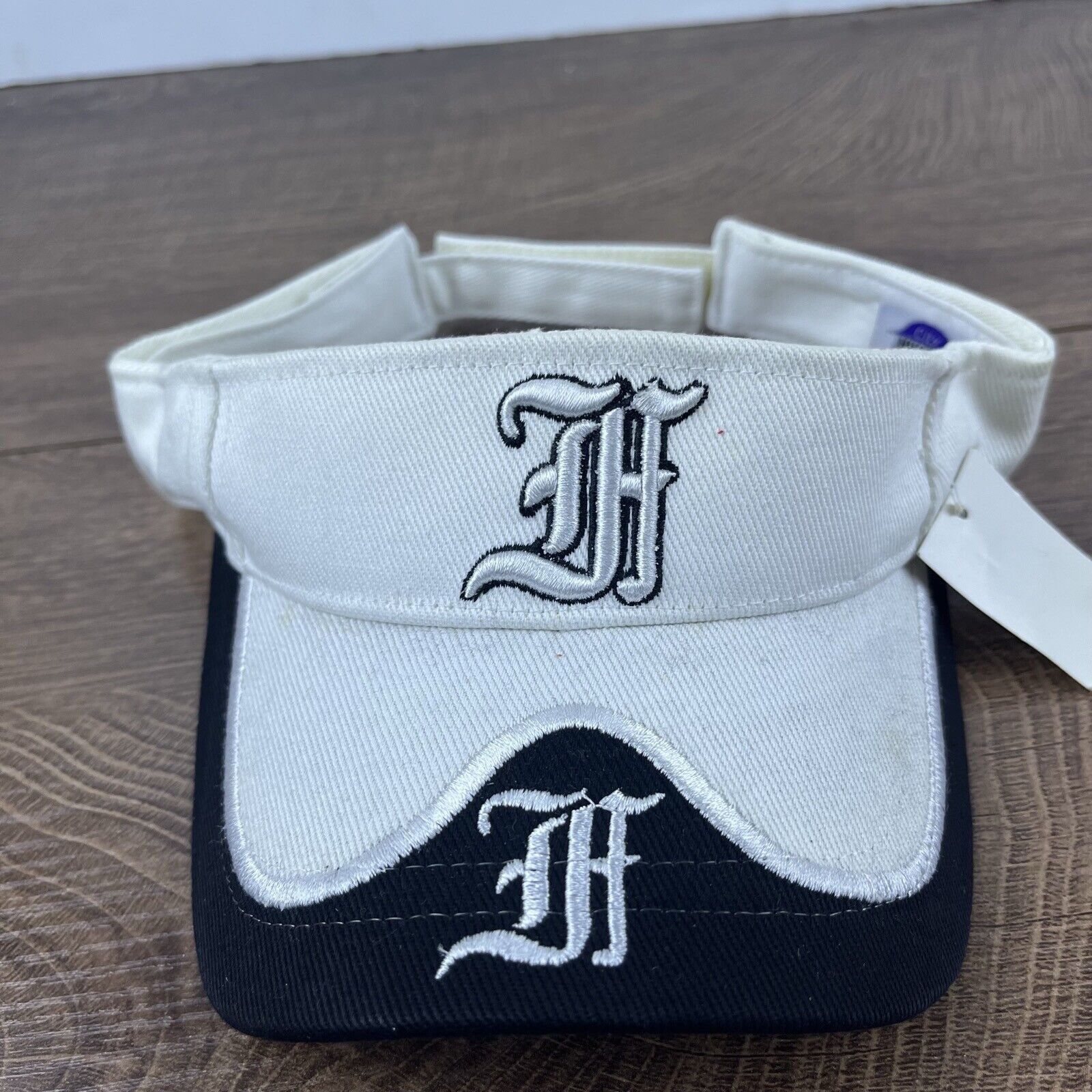 Other Houston Visor Hat White Cap Hat Adjustable Hat White Adult H Size ONE SIZE - 2 Thumbnail