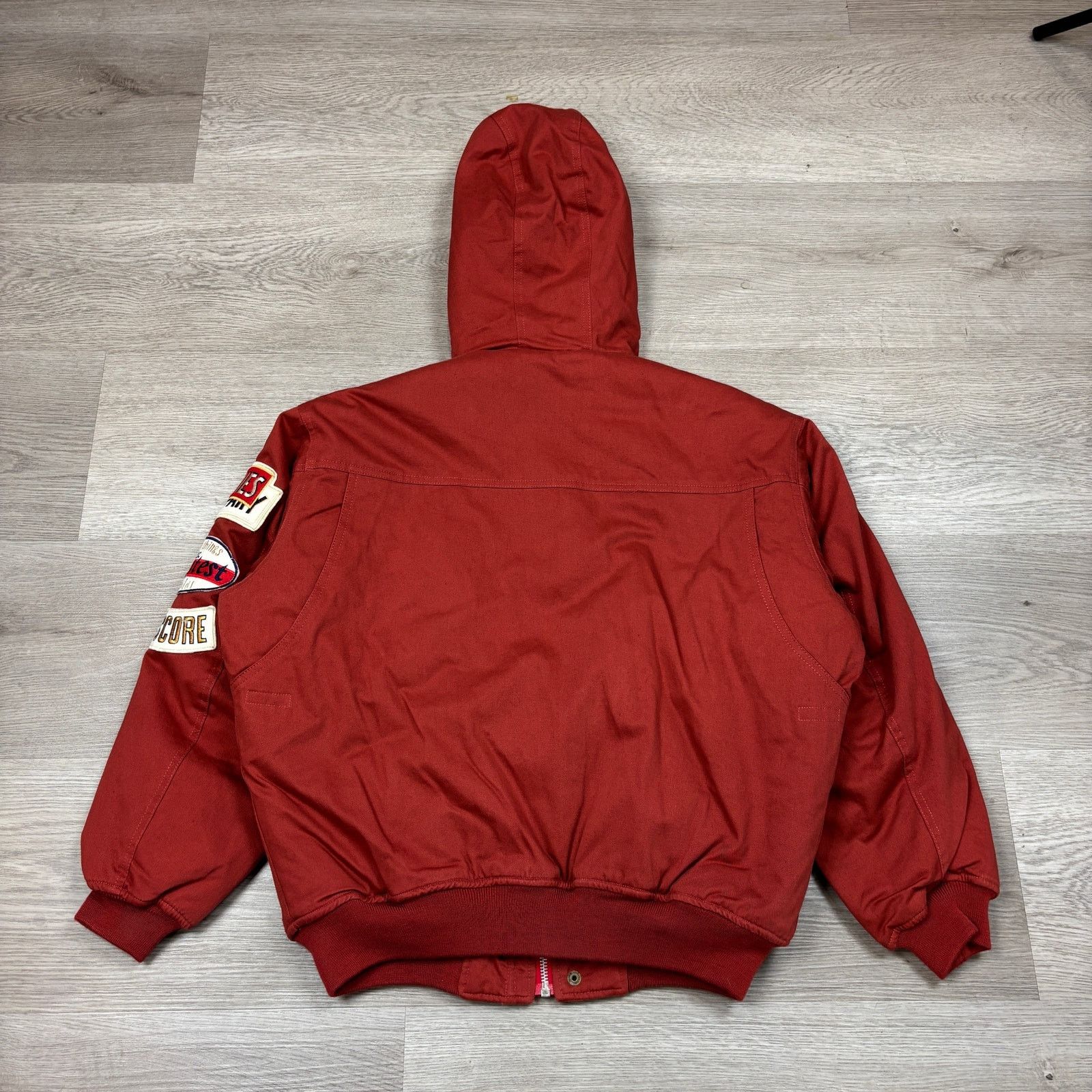 Vintage VTG Mike Birnies Final Score Shearling Lined Hooded Jacket M Size US M / EU 48-50 / 2 - 3 Thumbnail
