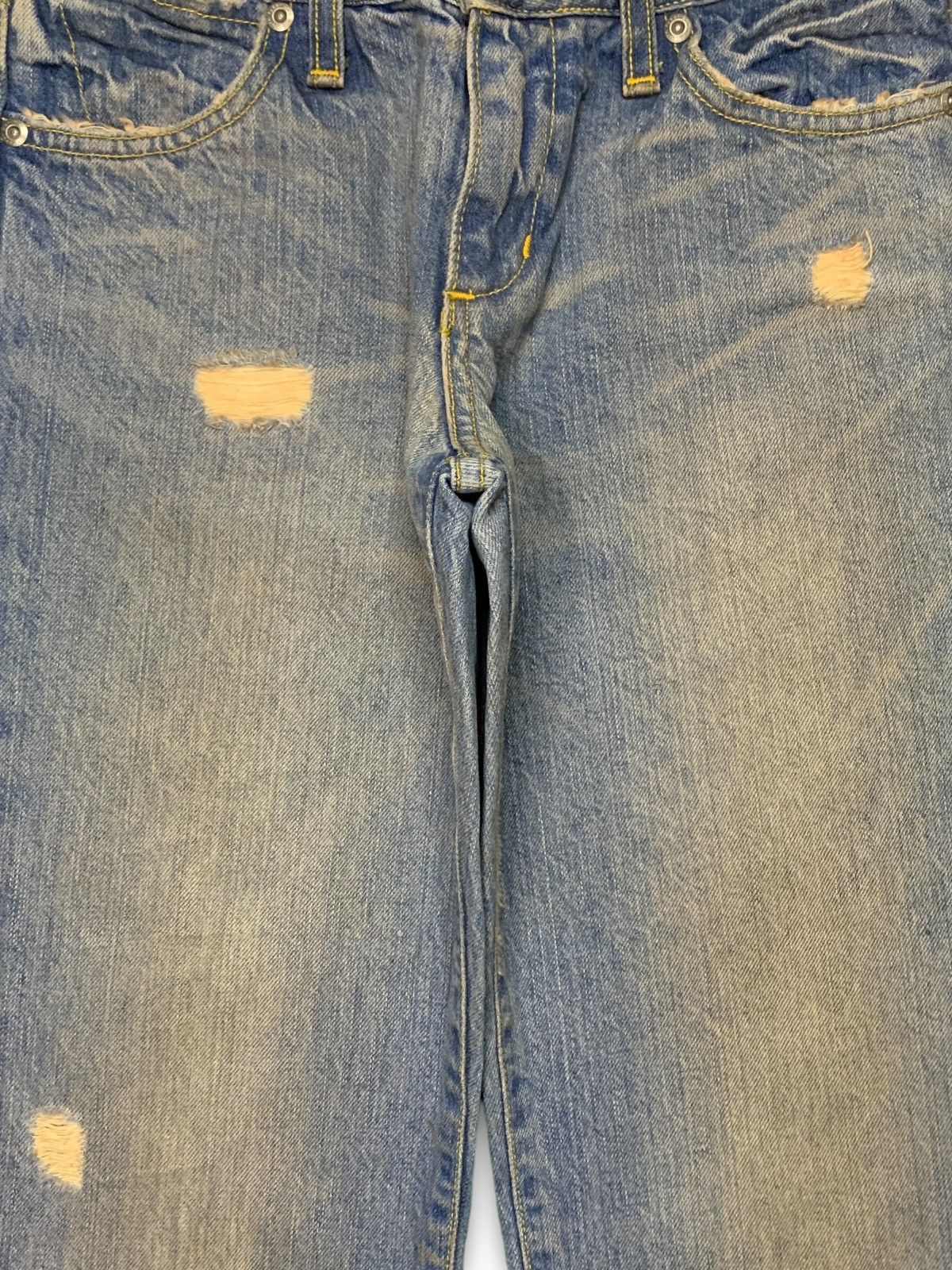 Paper Denim & Cloth Vintage USA Paper Denim & Cloth Distressed Flare Jeans Size 27" / US 4 / IT 40 - 5 Thumbnail