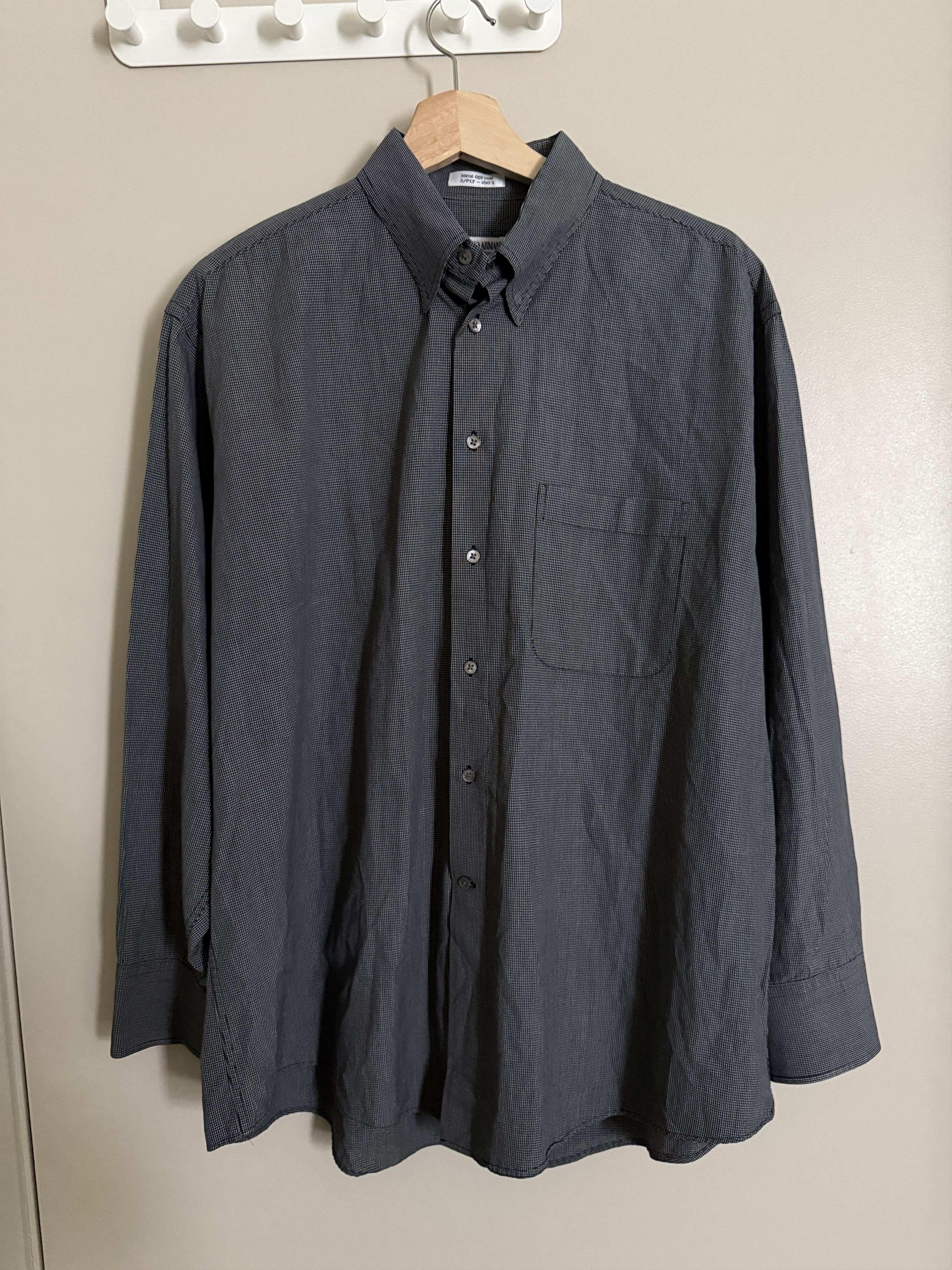 Giorgio Armani Giorgio Armani Le Collezioni shirt, 100% cotton, 16.5/32-33 Size US L / EU 52-54 / 3 - 1 Thumbnail