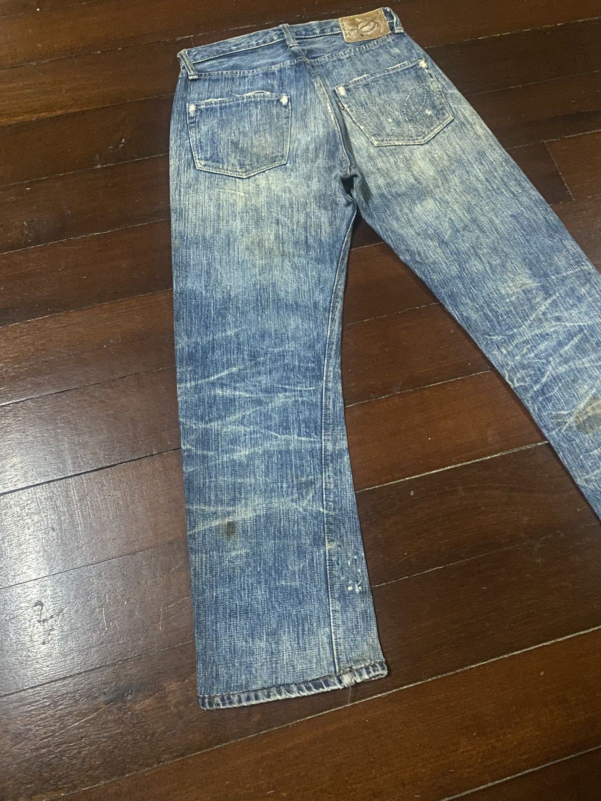 Sugar Cane Rare Sugar Cane Aloha distressed rework Selvedge Denim Size US 31 - 15 Thumbnail
