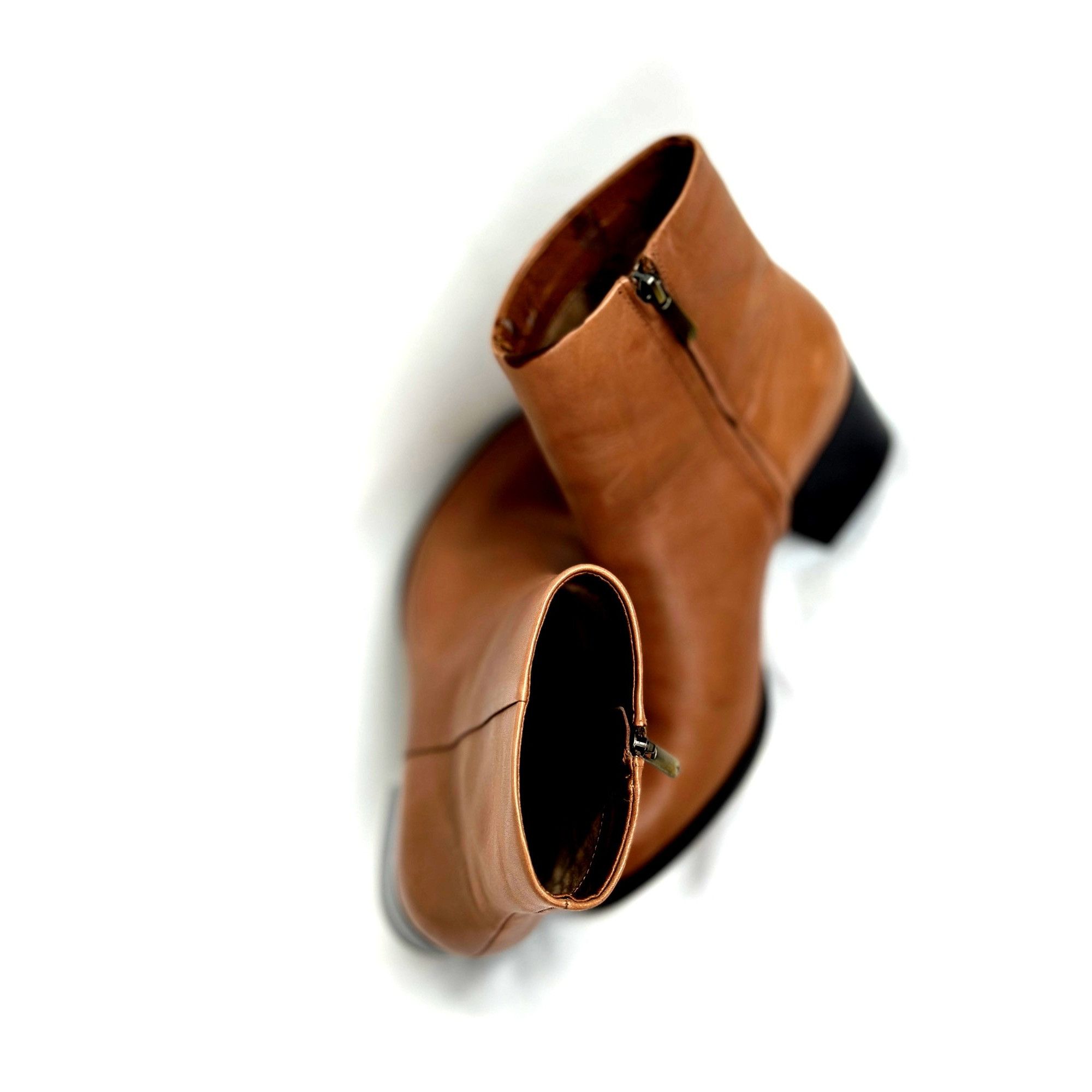 Sam Edelman Sam Edelman Womens Leather Ankle Boots Size 8 Tan With Block Size US 8 / IT 38 - 9 Thumbnail