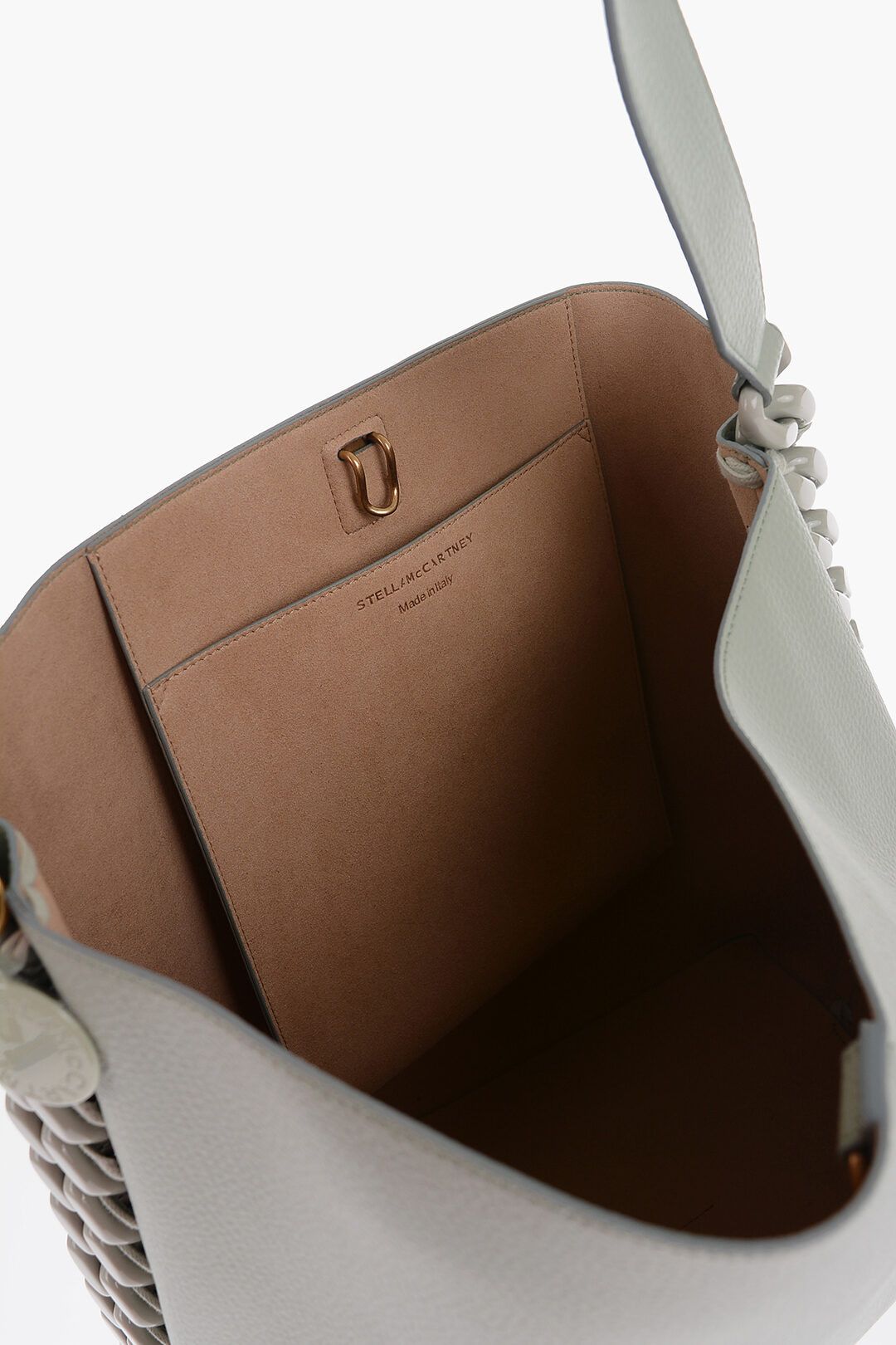 Stella McCartney og1mm0824 Size: OS / Faux Leather Tote Bag With Side Chain Size ONE SIZE - 4 Thumbnail