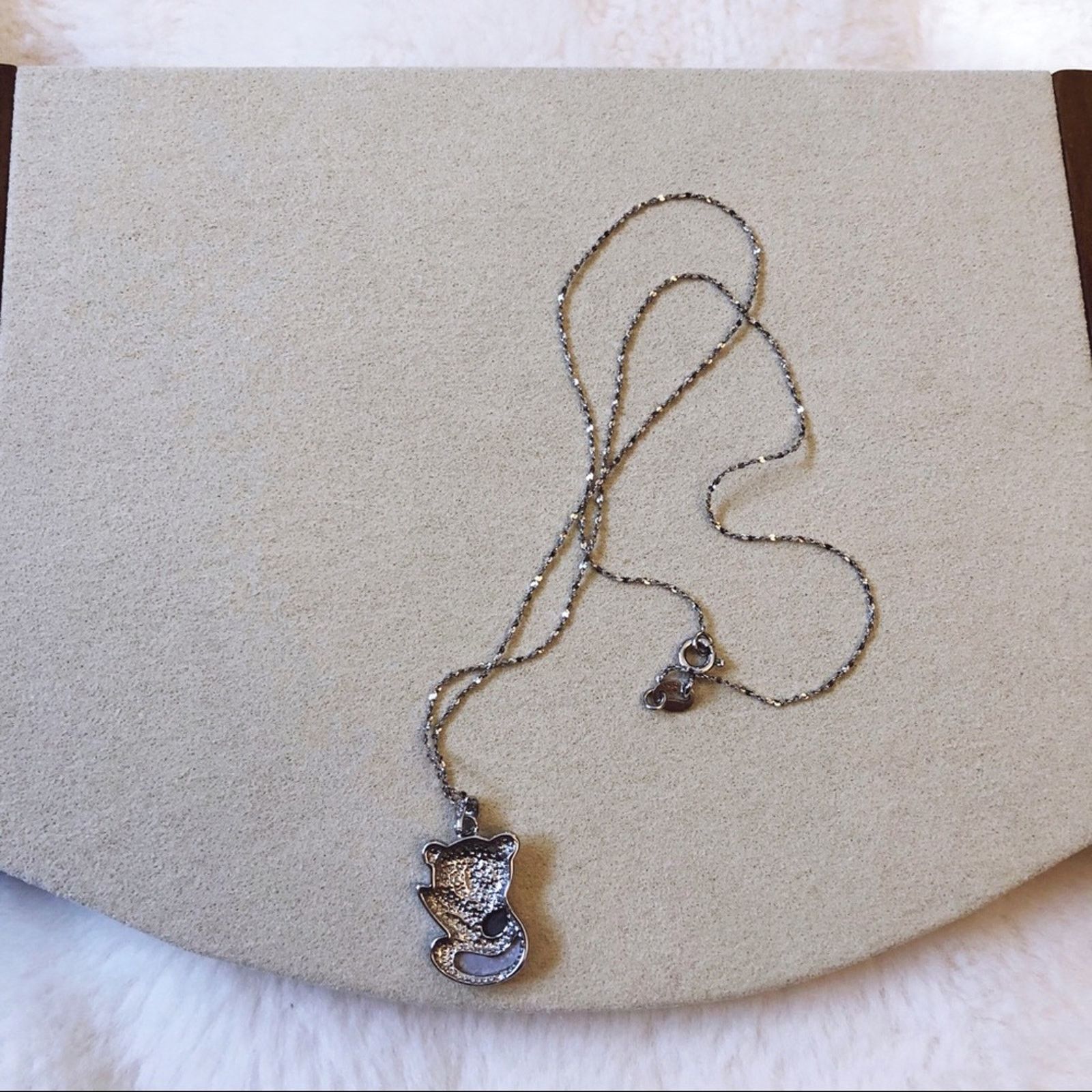Other Sterling Silver Adorable Panda Necklace Size ONE SIZE - 7 Thumbnail