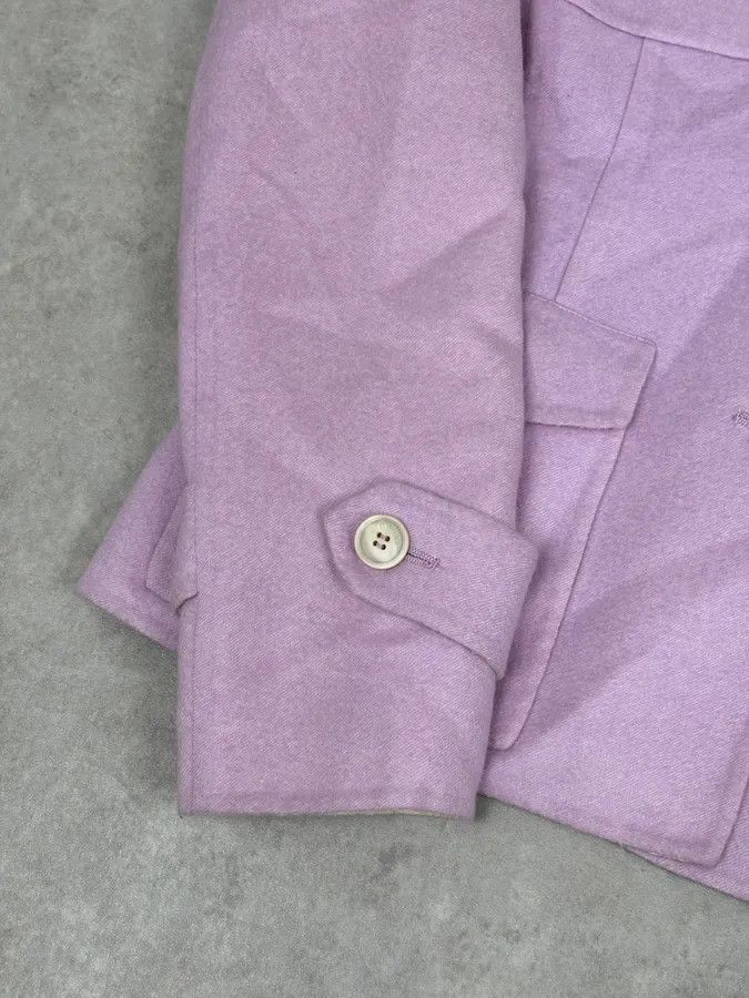 Loro Piana Loro Piana Purple Lila Officer Cashmere Buttoned Jacket Size S / US 4 / IT 40 - 8 Thumbnail