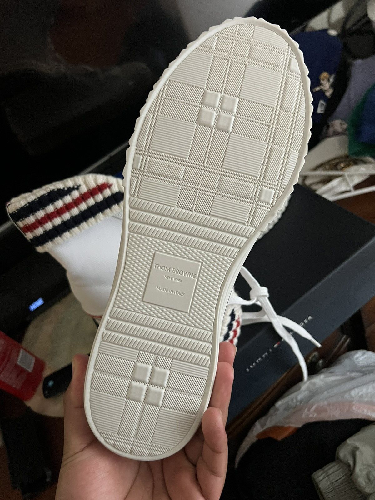Thom Browne Thom Browne Canvas tartan collegiate high top Size US 10.5 / EU 43-44 - 7 Thumbnail