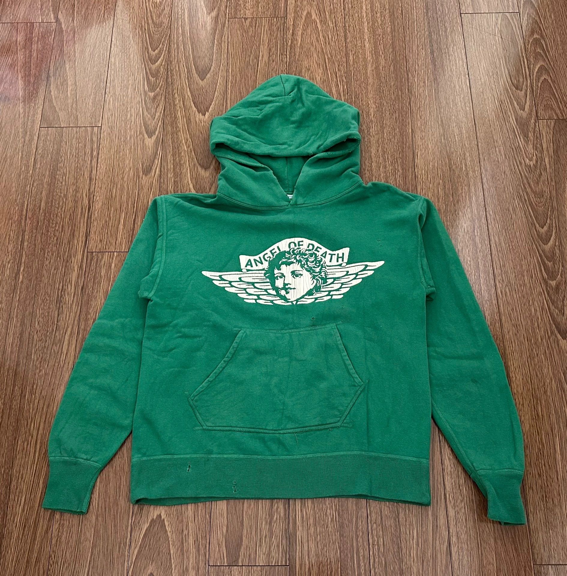 Saint Michael SAINT MICHAEL ANGEL WING DISTRESSED HOODIE NEW M Size US M / EU 48-50 / 2 - 1 Thumbnail