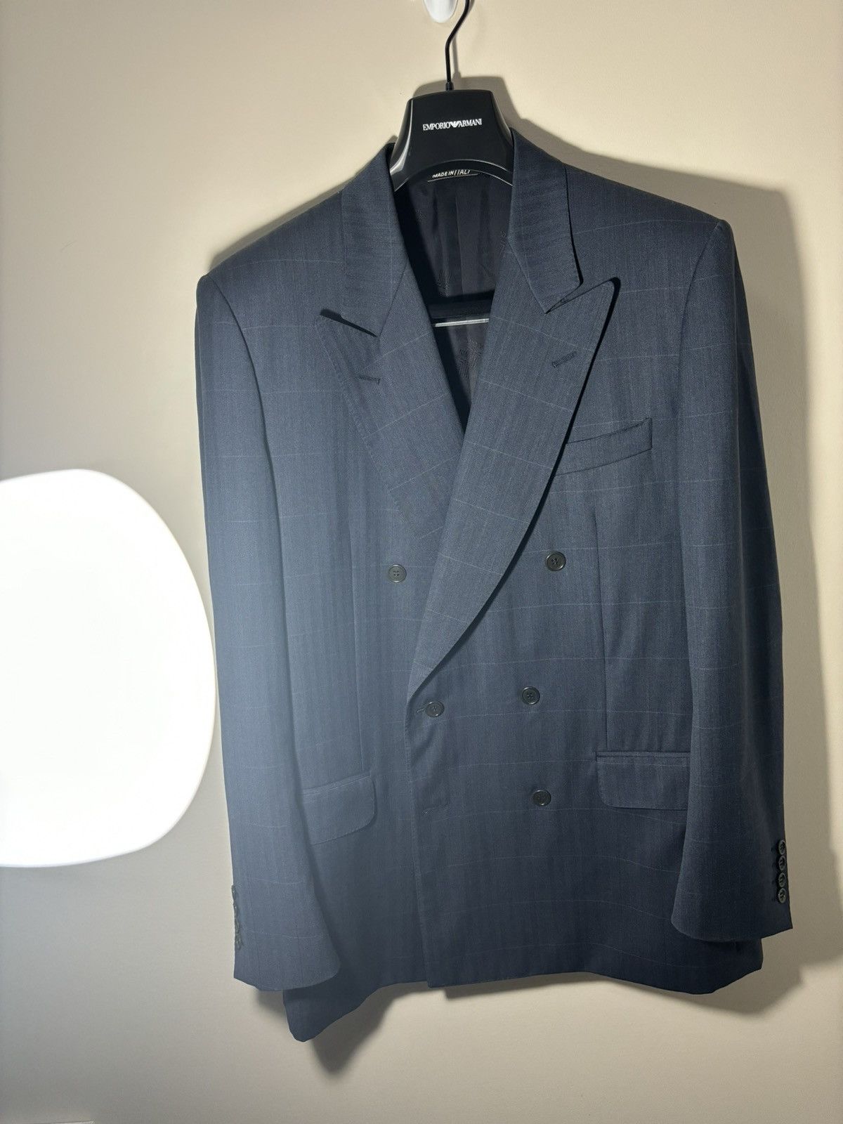 Lanvin × Vintage Blue Lanvin Suit Jacket 42L Size 42L - 1 Thumbnail
