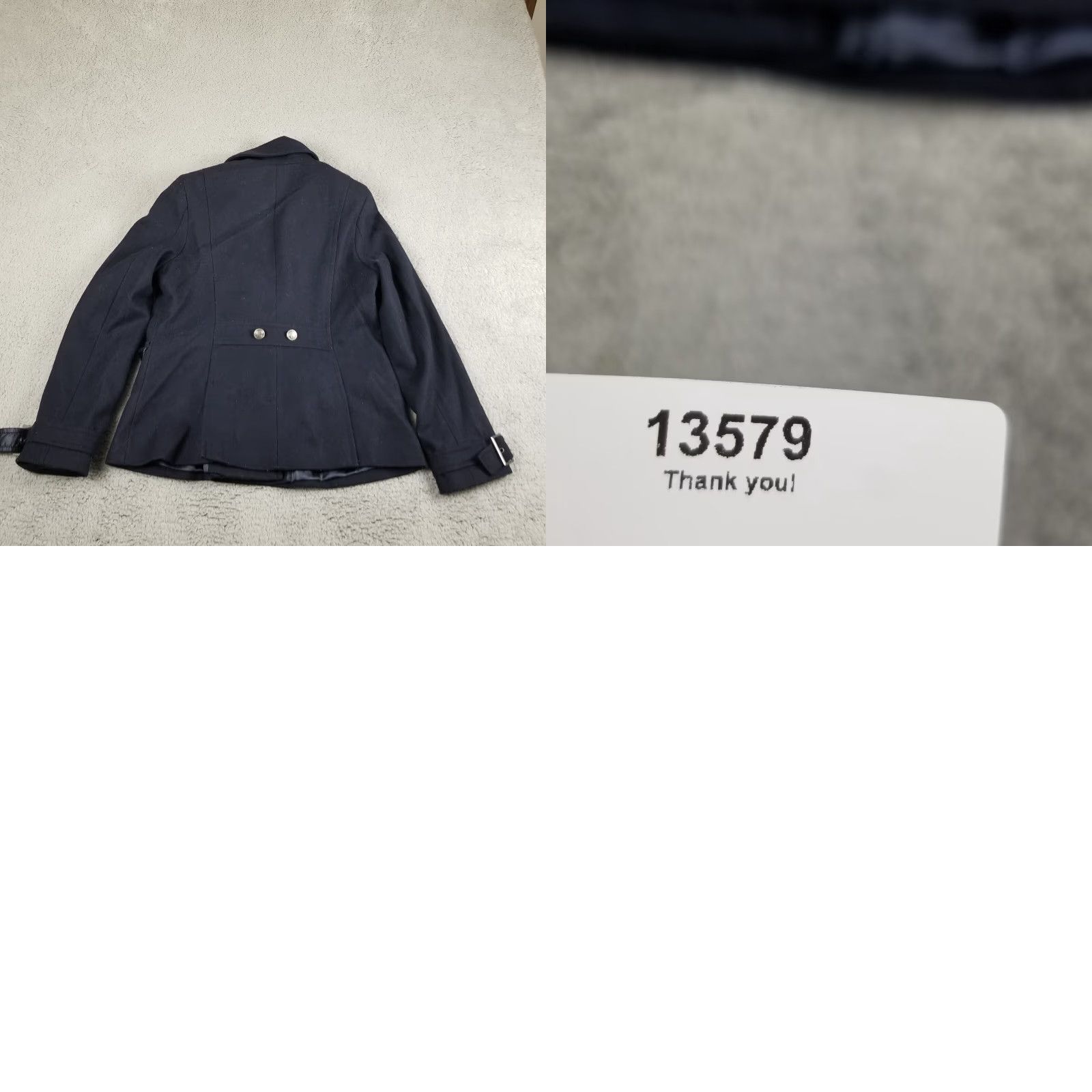 Levi's LEVI'S WINTER WOOL DOUBLE BREASTED NAVY PEA COAT JACKET WOMAN LARGE 78 Size L / US 10 / IT 46 - 8 Thumbnail