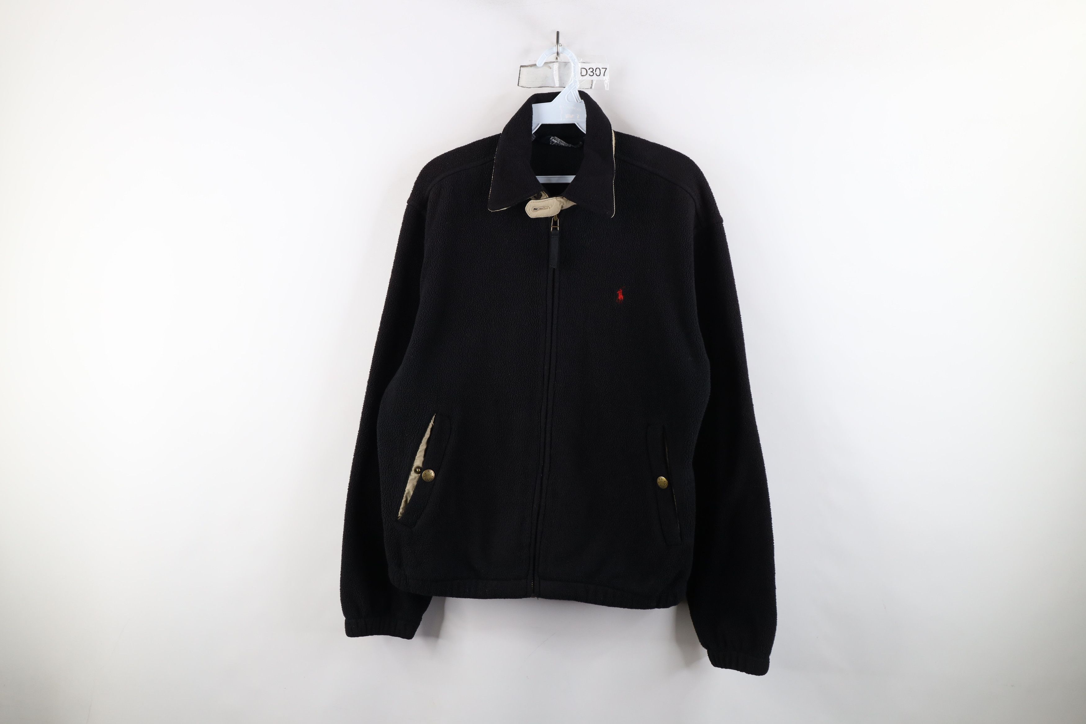 Ralph Lauren × Vintage Vintage 90s Ralph Lauren Polartec Fleece Bomber Jacket Black Size US S / EU 44-46 / 1 - 1 Thumbnail