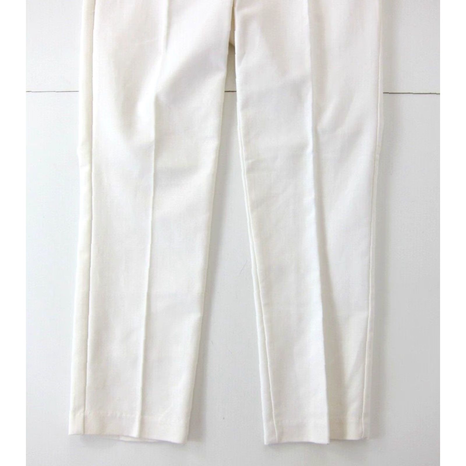 Vintage NWT Dalia Collection White Stretch Very Slim Low Rise City Fit Crop Pant Size 4 Size 27" / US 4 / IT 40 - 8 Thumbnail