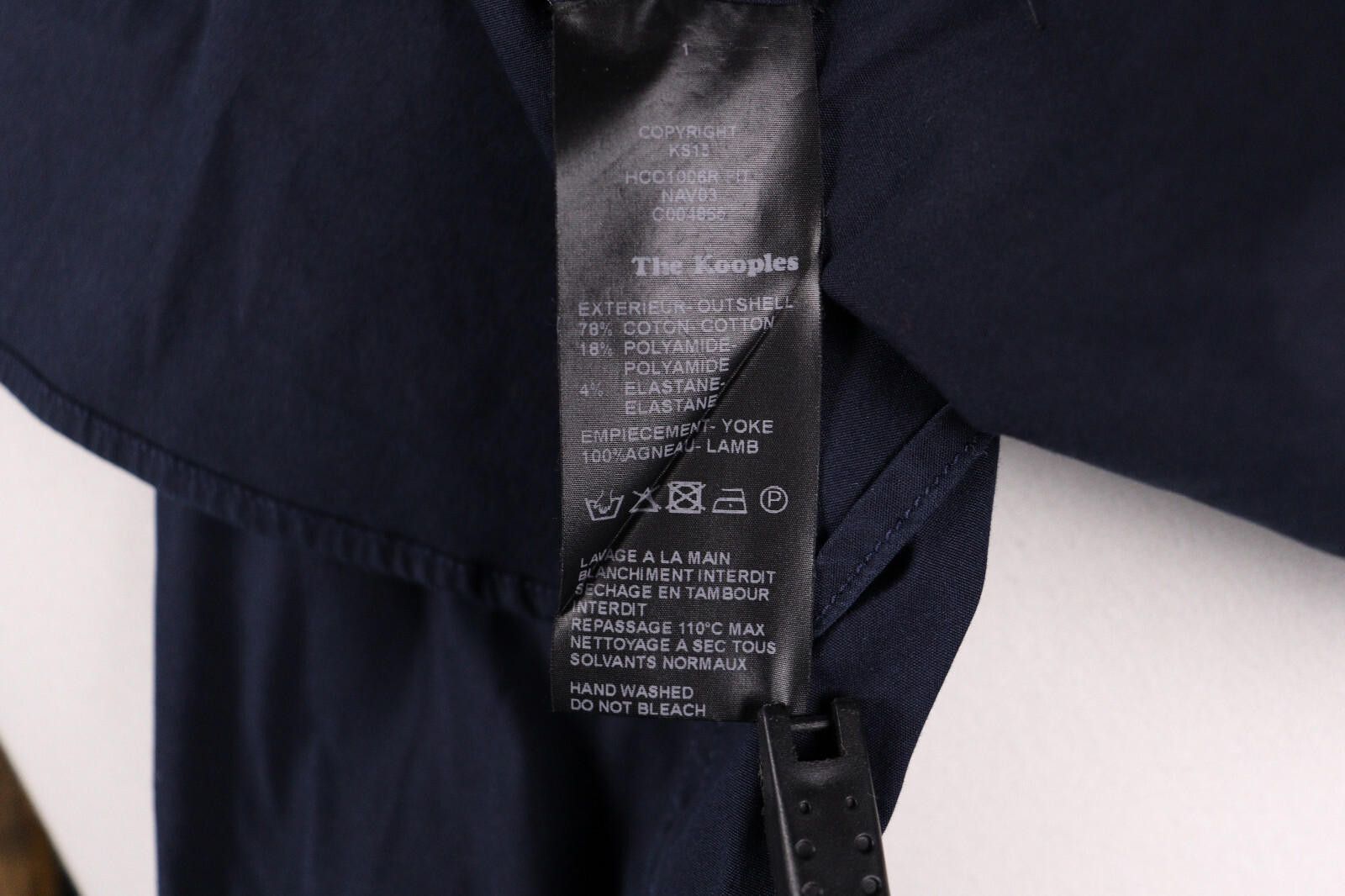 The Kooples The Kooples Fitted Navy Black Long Sleeve Blouse Shirt Size M / US 6-8 / IT 42-44 - 9 Thumbnail