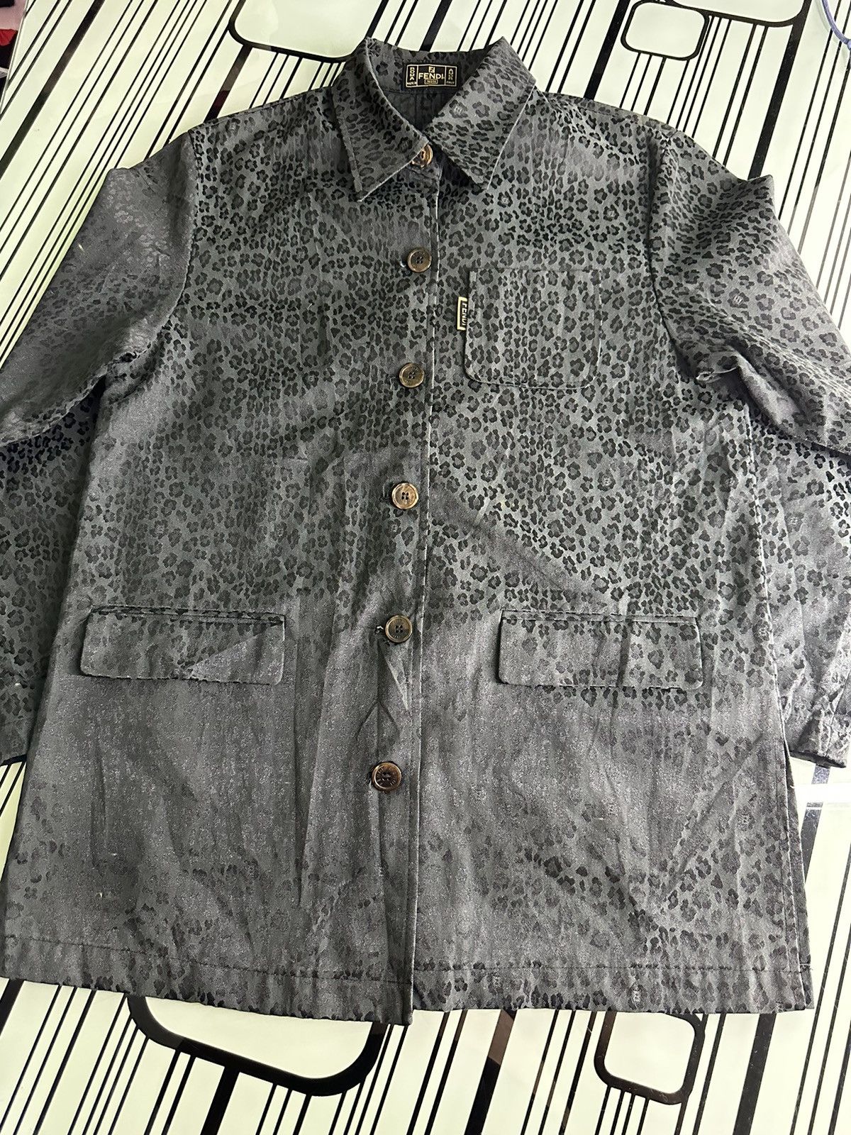 Fendi Vintage Fendi Leopard Jacket Size US M / EU 48-50 / 2 - 10 Thumbnail