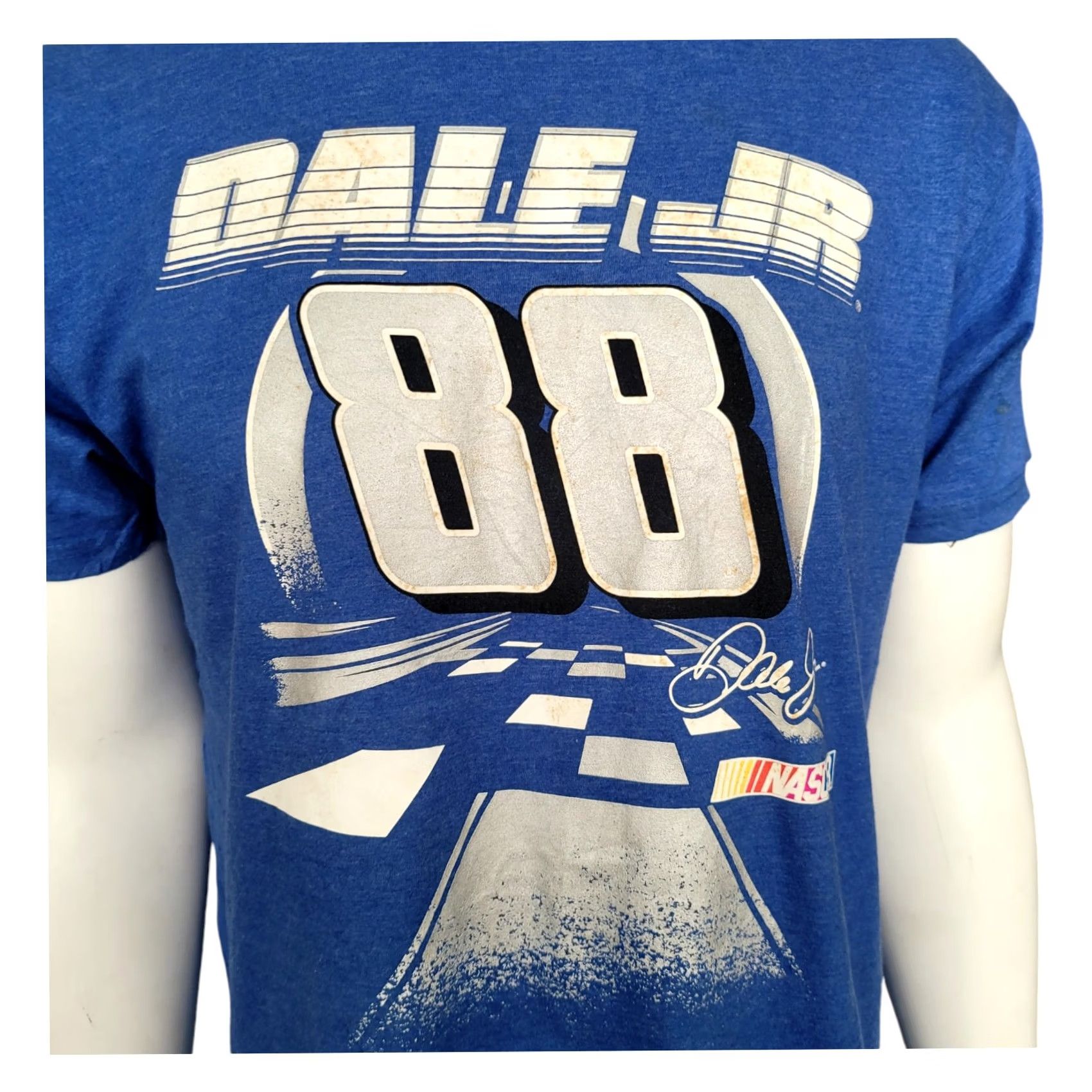 NASCAR VINTAGE Dale Earnhardt Jr. No. 88 NASCAR T-Shirt Blue Large (L) Racing Graphic Tee Size US L / EU 52-54 / 3 - 2 Thumbnail