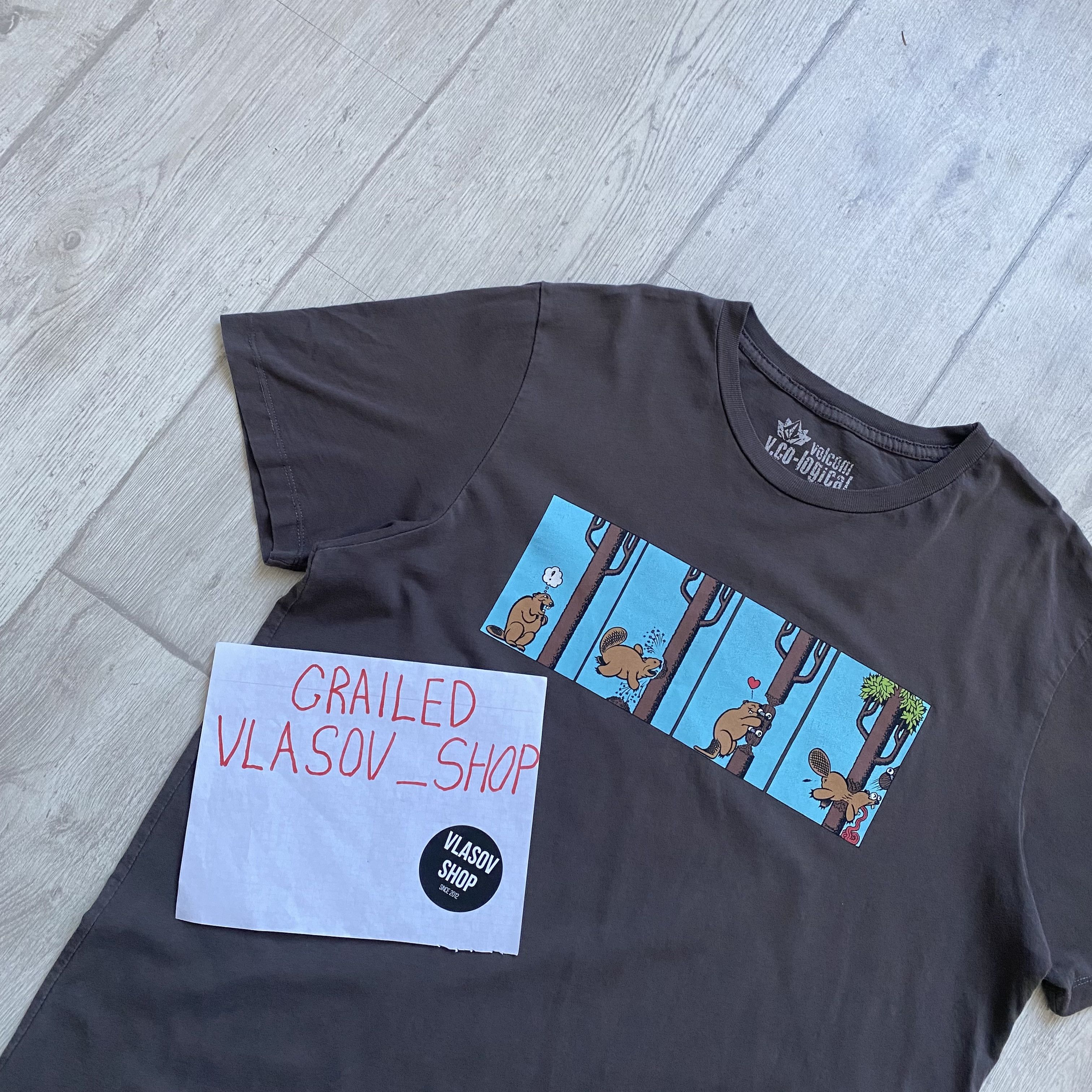Rip Curl 🛹 Skatebording humor tee Vintage Volkom art print oneill Size US M / EU 48-50 / 2 - 7 Thumbnail
