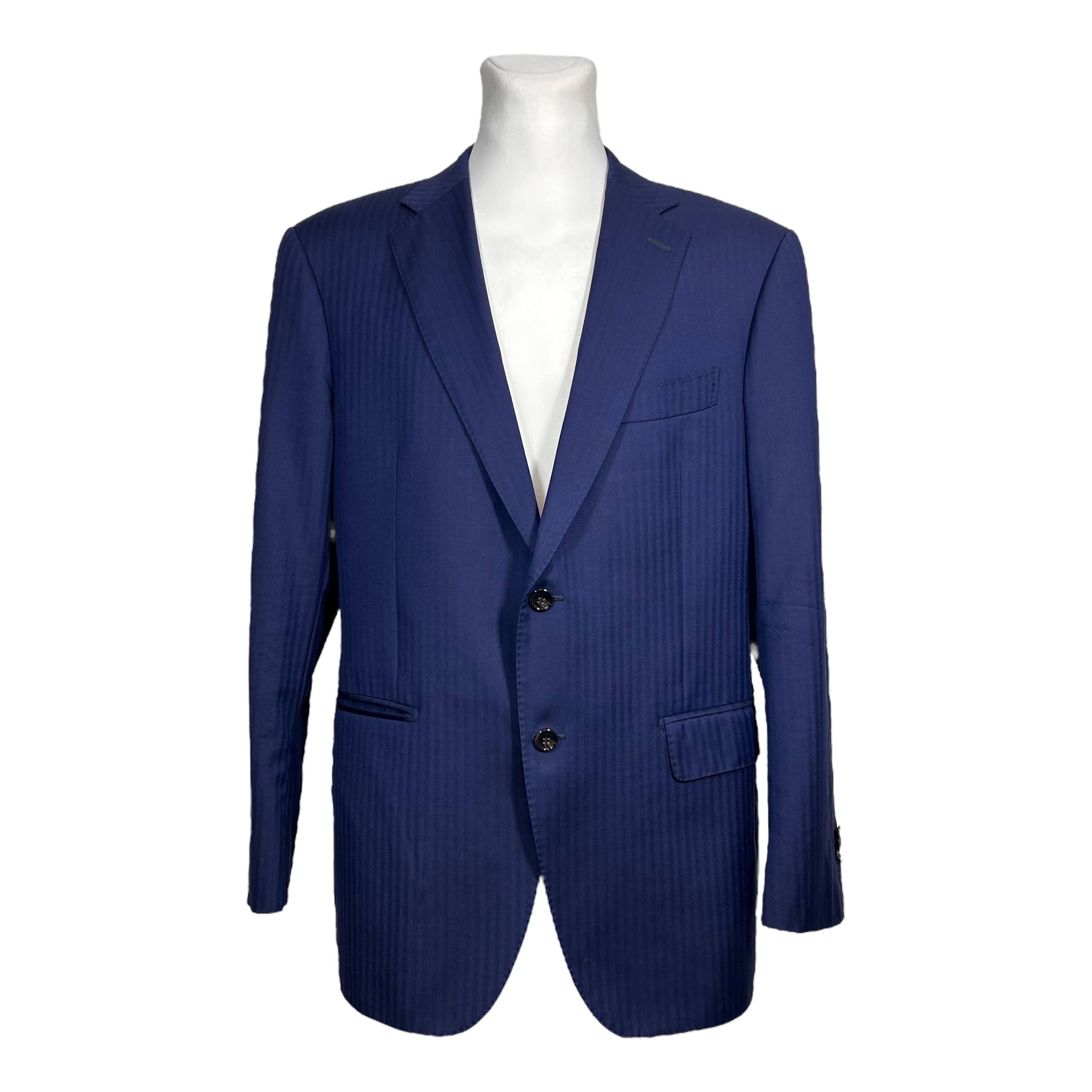 Suitsupply Suitsupply Napoli Blue Striped Blazer Wool Size EU 54 Size 44R - 1 Thumbnail