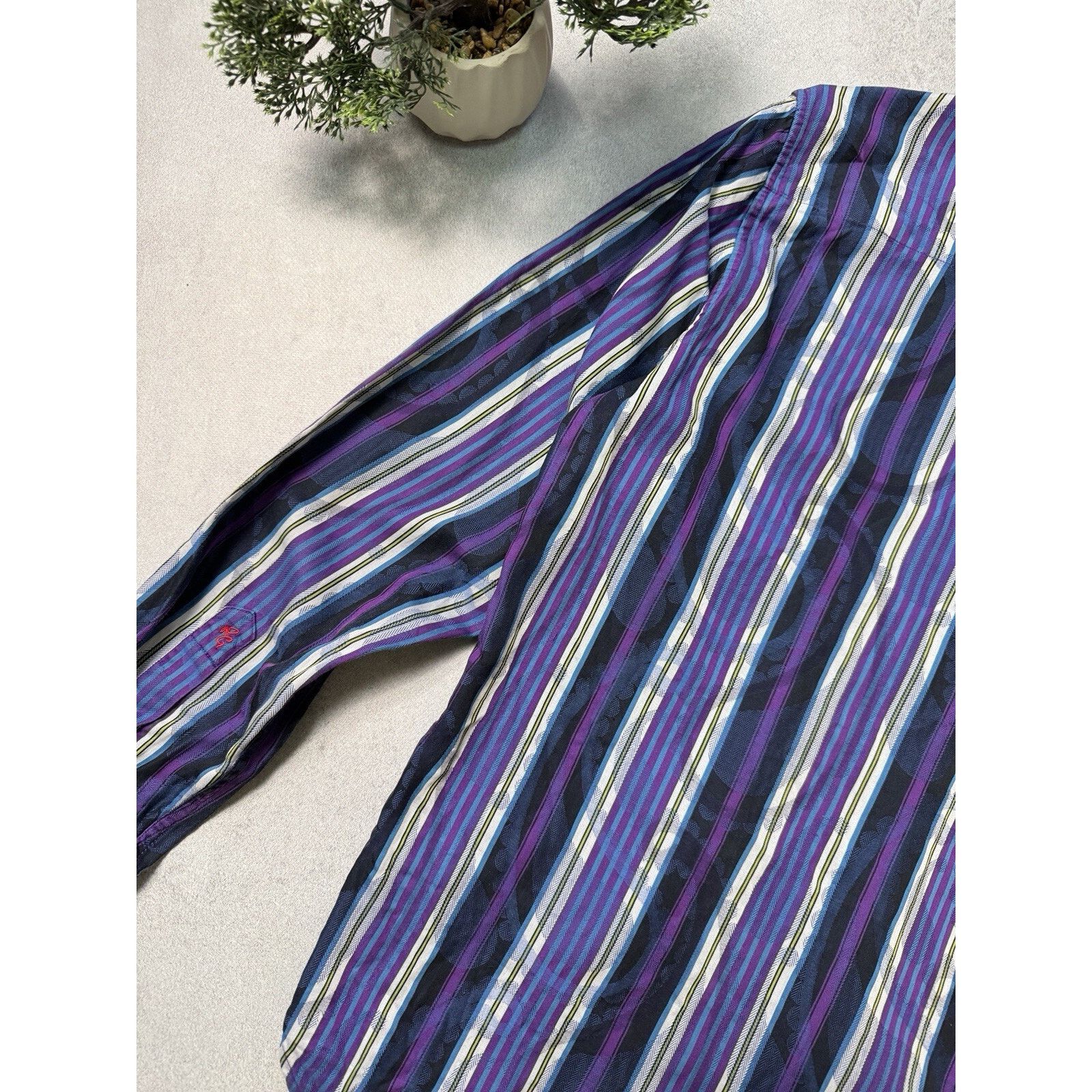 Robert Graham Robert Graham Multicolored Long Sleeve Button Up Shirt Size US M / EU 48-50 / 2 - 19 Thumbnail