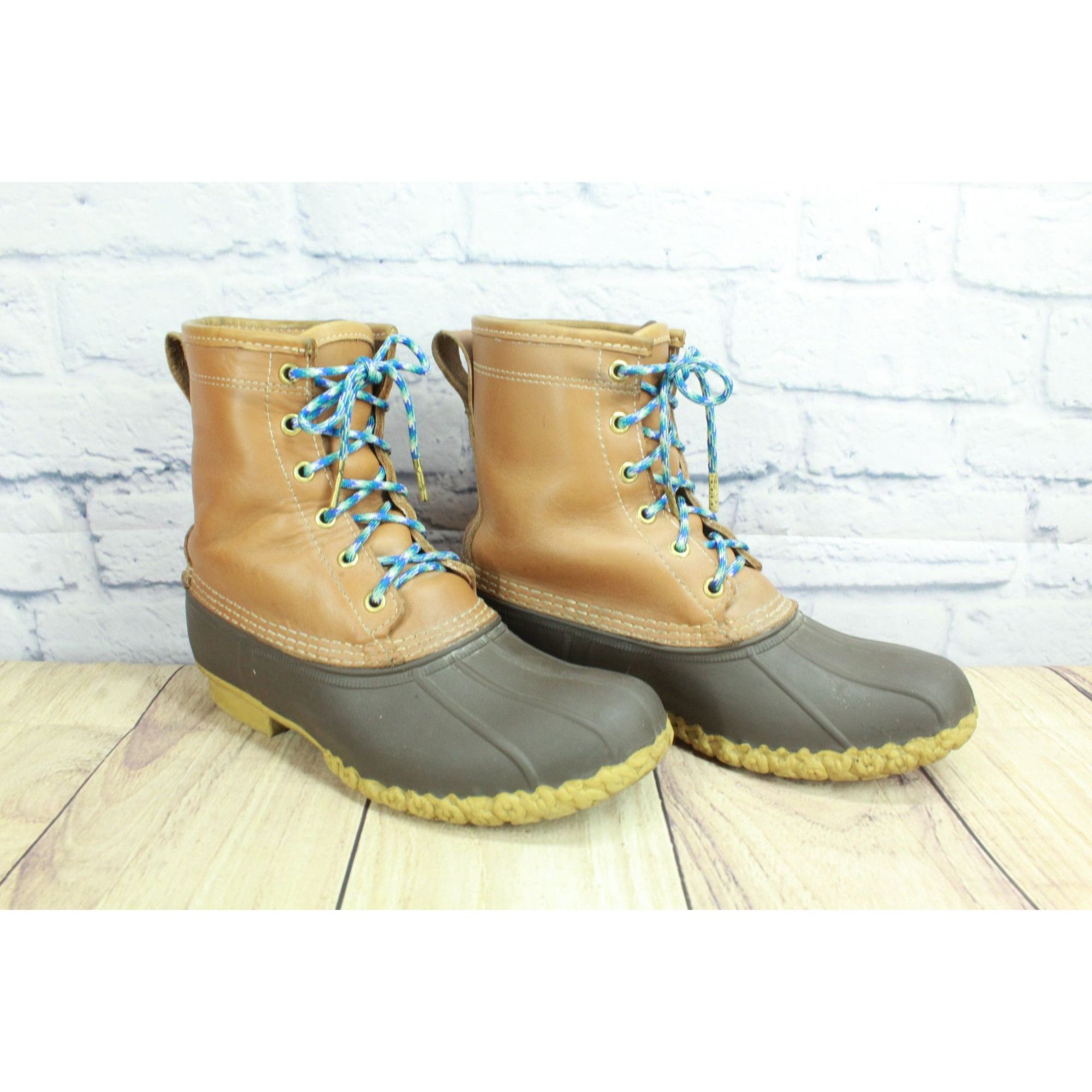 Goretex × L.L. Bean × Leather LL Bean Women's 8" Gore-tex Insulated Mid Calf Duck Boots Size US 8 / IT 38 - 3 Thumbnail