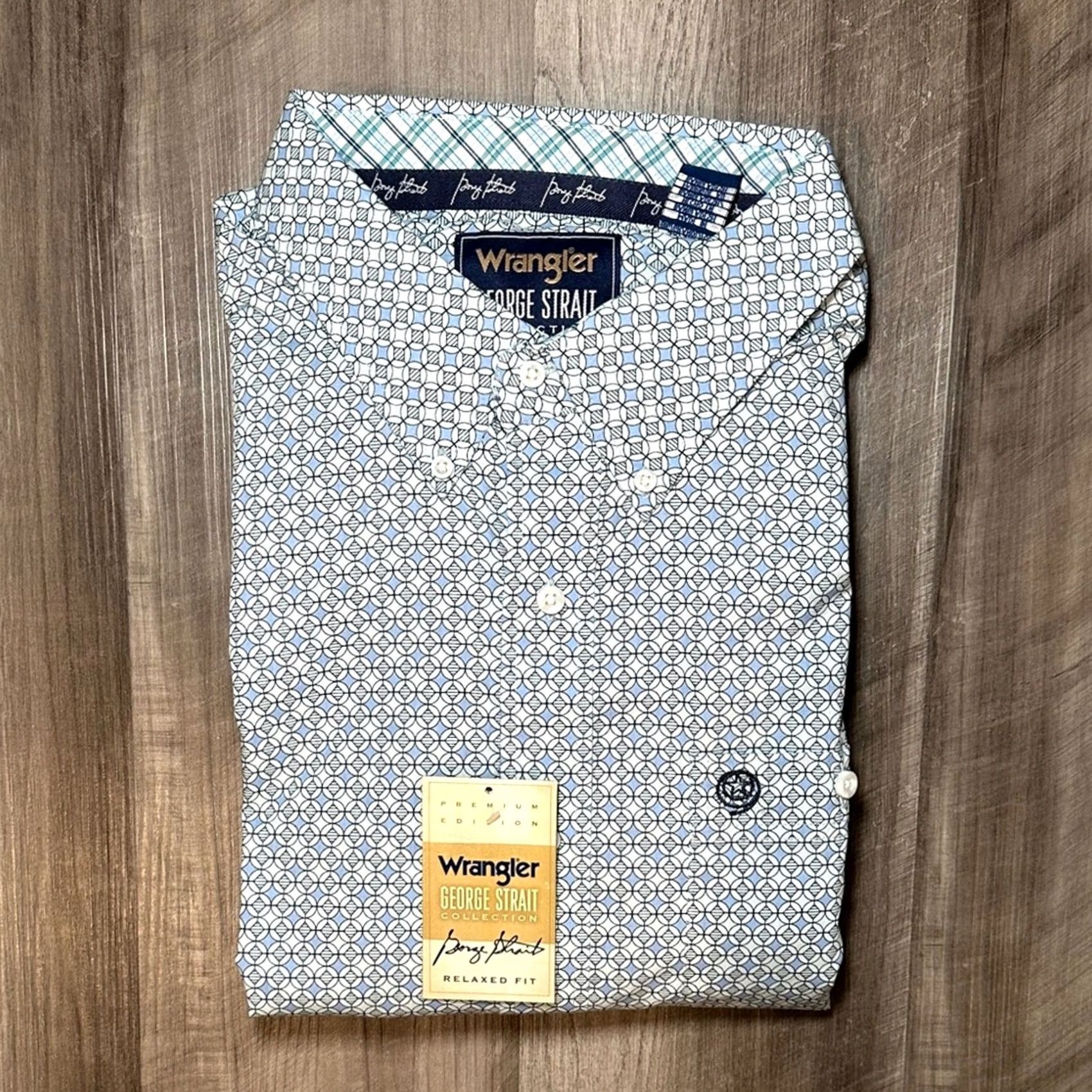 Wrangler Wrangler George Strait Collection Shirt Men Western Long Sleeve Button Down Relaxed 3X Size US XXL / EU 58 / 5 - 2 Thumbnail