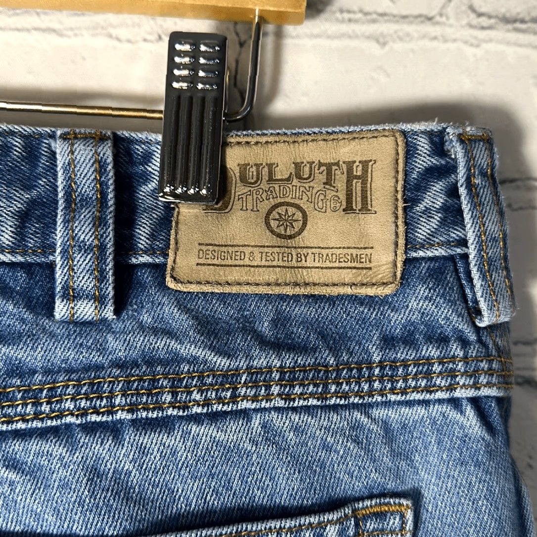 Duluth Trading Company Duluth Men's Ballroom Relaxed Fit Jeans 36x32 Denim Cotton Workwear Blue Straight Jeans Mens 86069 Size US 36 / EU 52 - 4 Thumbnail