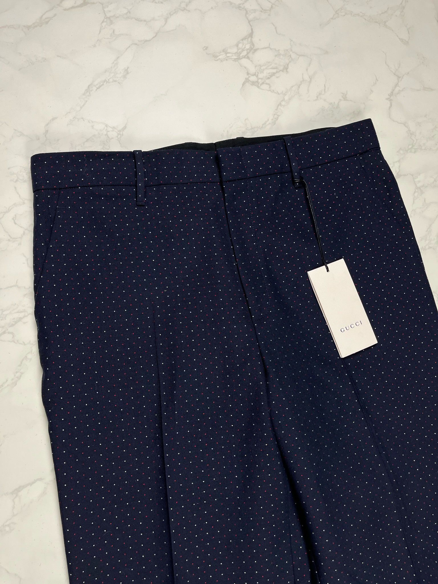 Gucci 🔥75% OFF🔥 [SALE] Gucci Polka Dot Wool Ankle Pants Size 30" / US 8 / IT 44 - 8 Thumbnail