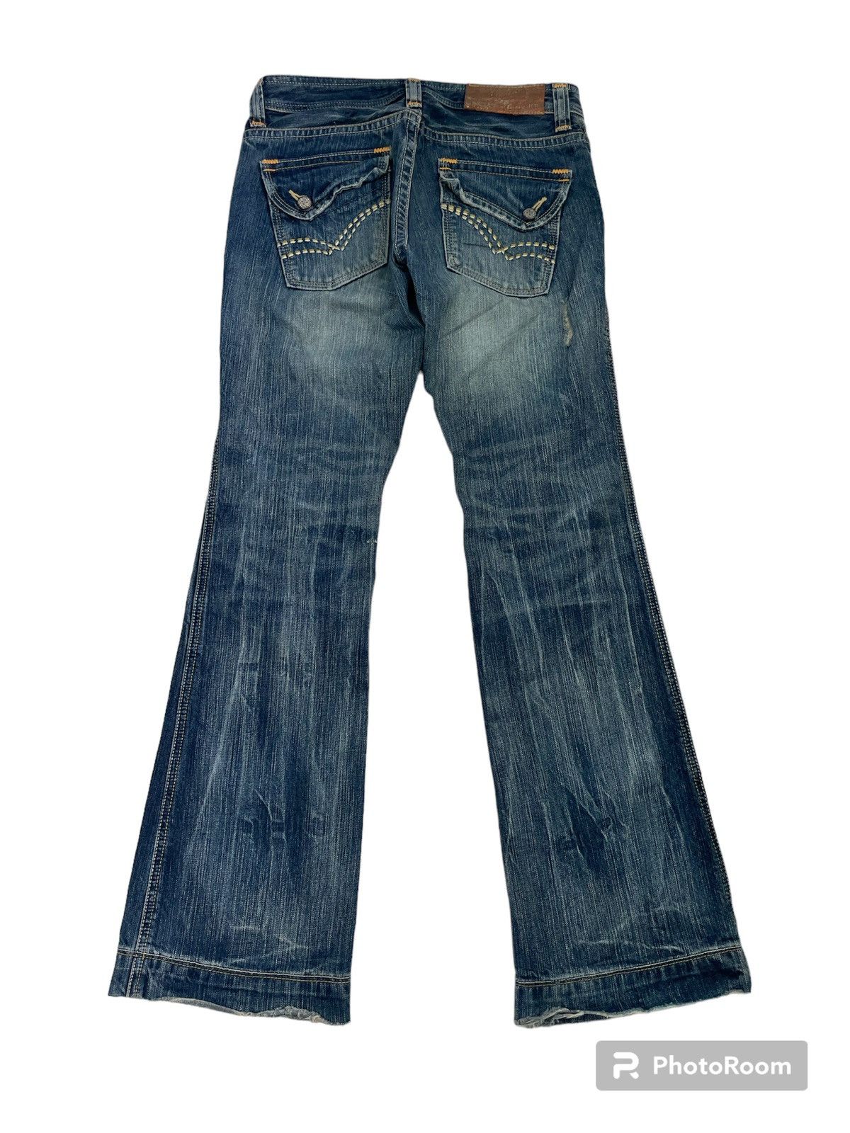 Hysteric Glamour × If Six Was Nine × Japanese Brand Vintage Distressed Japanese Flare Jeans Size US 31 - 2 Thumbnail