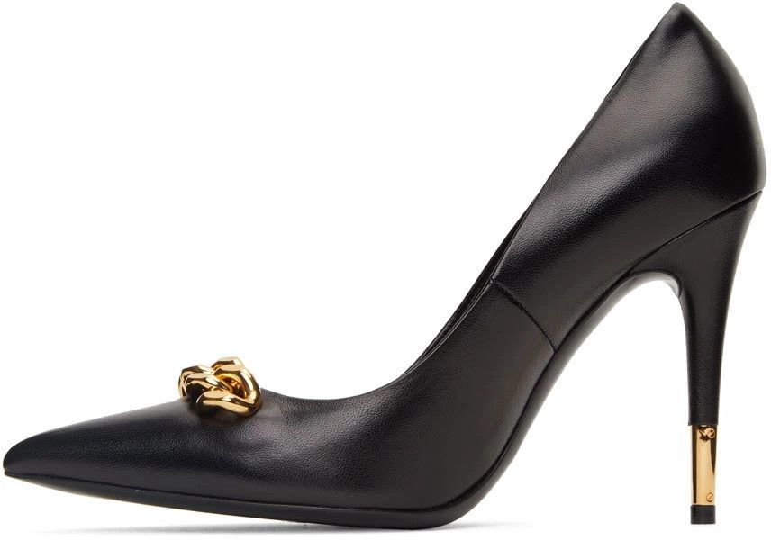 Tom Ford o1y0126 Spike Heel Pumps in Black/Gold Size US 6 / IT 36 - 2 Thumbnail