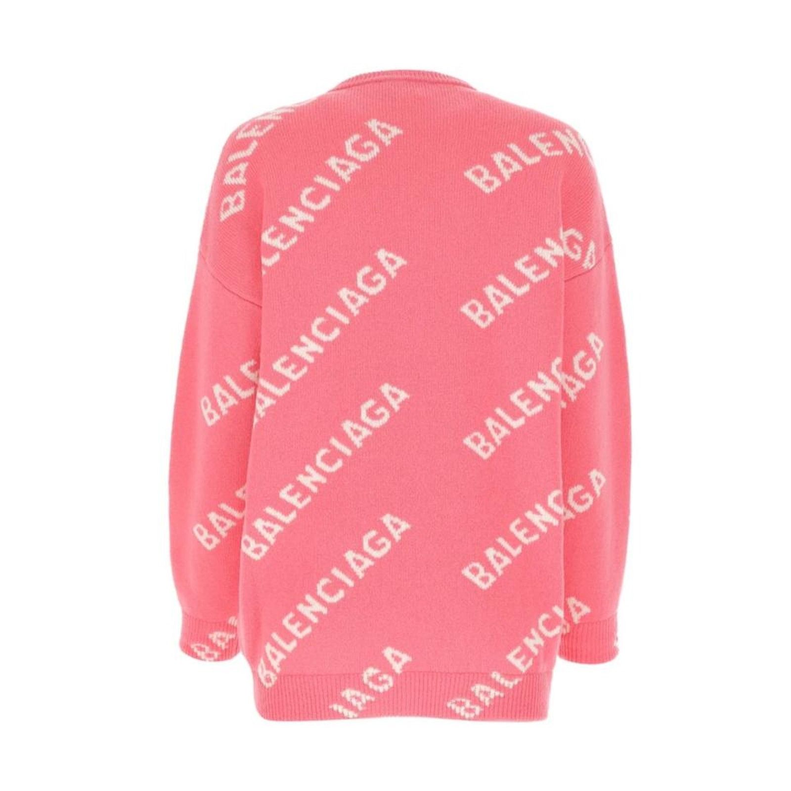 Balenciaga logo intarsia sweater Size M / US 6-8 / IT 42-44 - 2 Thumbnail