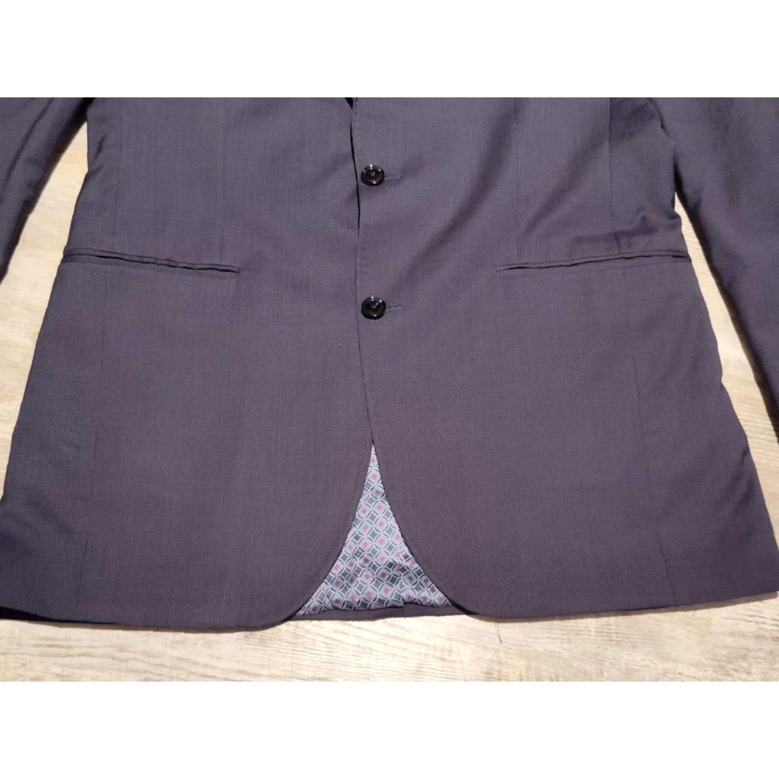 Ted Baker VINTAGE Ted Baker London Wool Suit Jacket Blazer Men's 42L Blue Formal Party Wedding Business Gift Size 42L - 3 Thumbnail