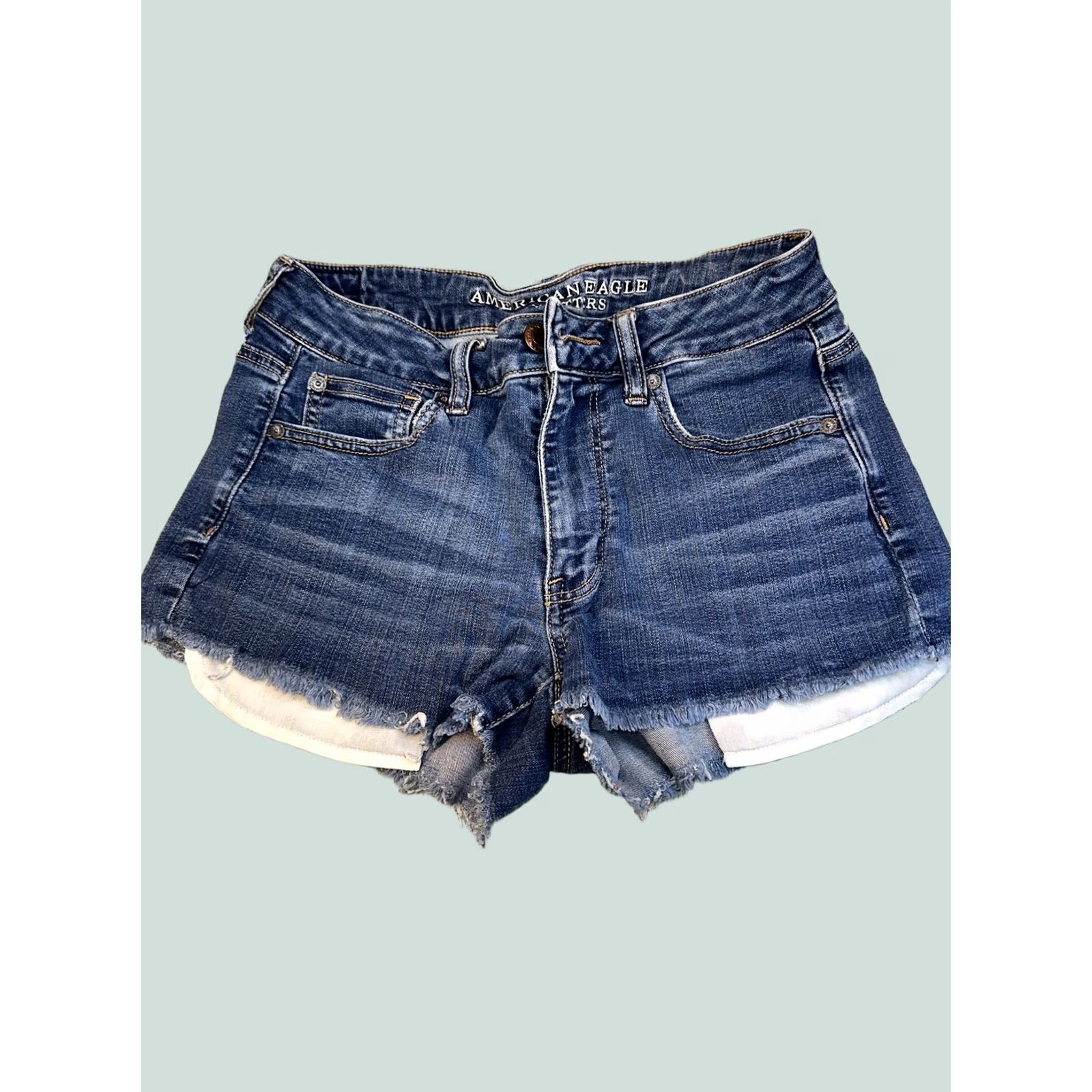 American Eagle Outfitters Womens American Eagle Outfitters Jean Shorts Shorts 6 Blue Pockets Womens Jean Shorts 6 Blue American Eagle Outfitters Jeans Shorts Size 28" / US 6 / IT 42 - 1 Thumbnail