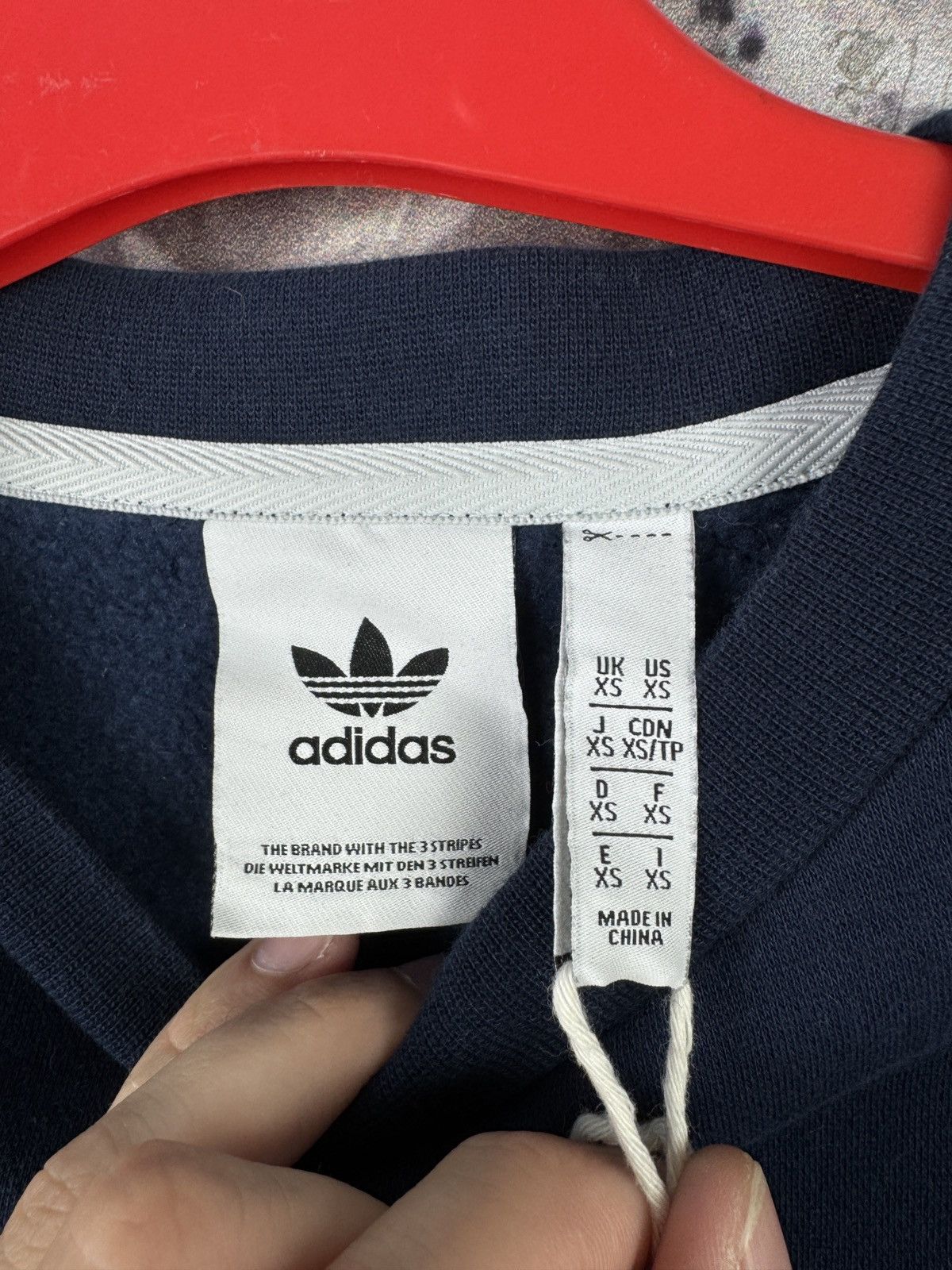 Adidas Men’s Adidas Trefoil Sweatshirt Navy Logo Pullover Size XS Size US XS / EU 42 / 0 - 6 Thumbnail