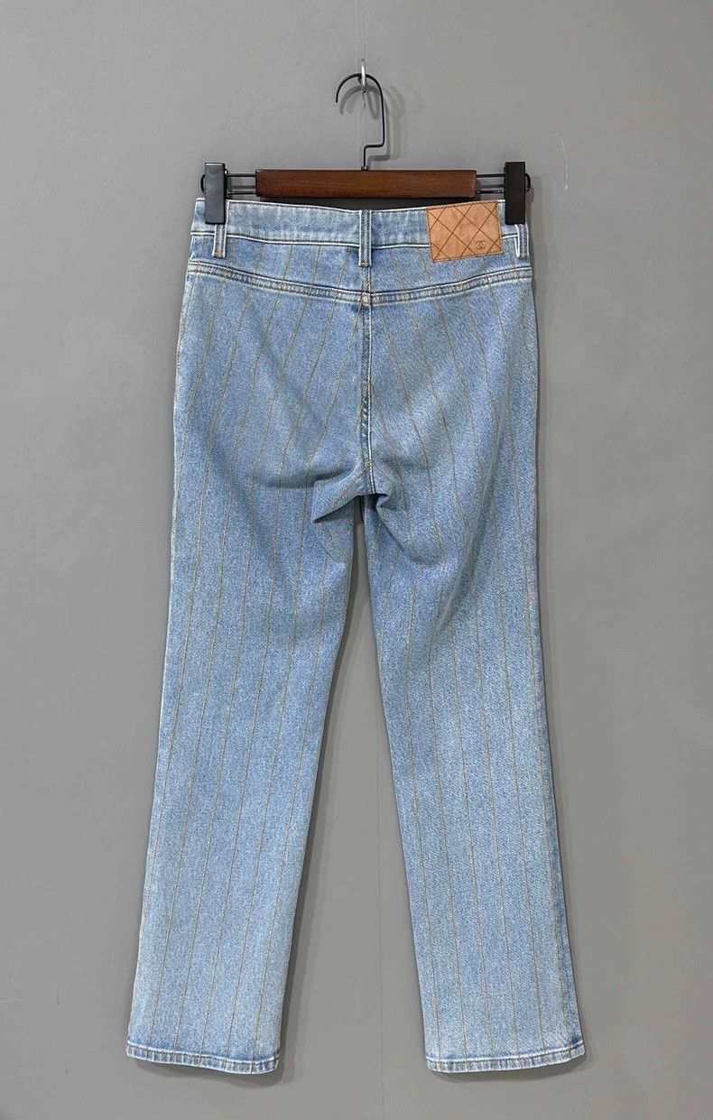 Chanel Chanel 20p striped light blue jeans 2504-Nextarrow Size 42" / US 20 - 7 Thumbnail