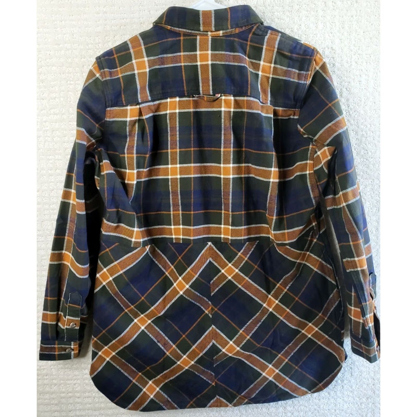 Duluth Trading Company Duluth Trading Flannel Shirt Women's M Multicolor Brown Plaid Button-Up Workwear Shirt Size M / US 6-8 / IT 42-44 - 5 Thumbnail