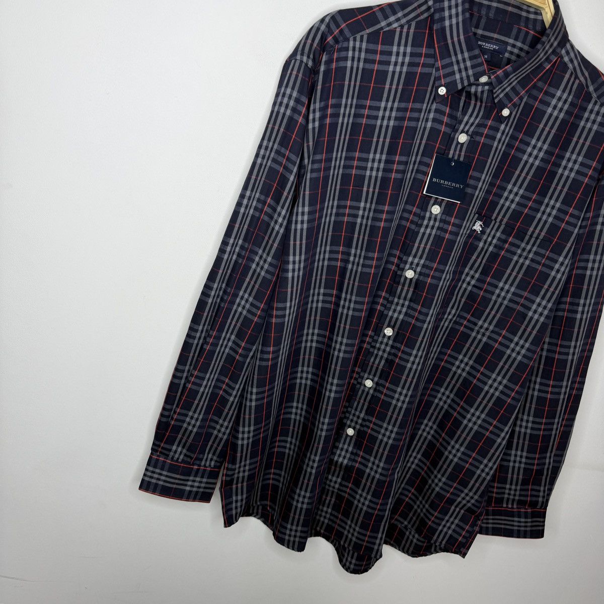 Burberry Burberry Nova Check Navy Checkered Shirt Button Up BRAND NEW Size US M / EU 48-50 / 2 - 3 Thumbnail