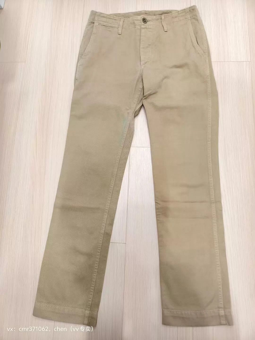 Visvim visvim 17aw slim chino khaki 2 new giza washed Size US 32 / EU 48 - 1 Thumbnail