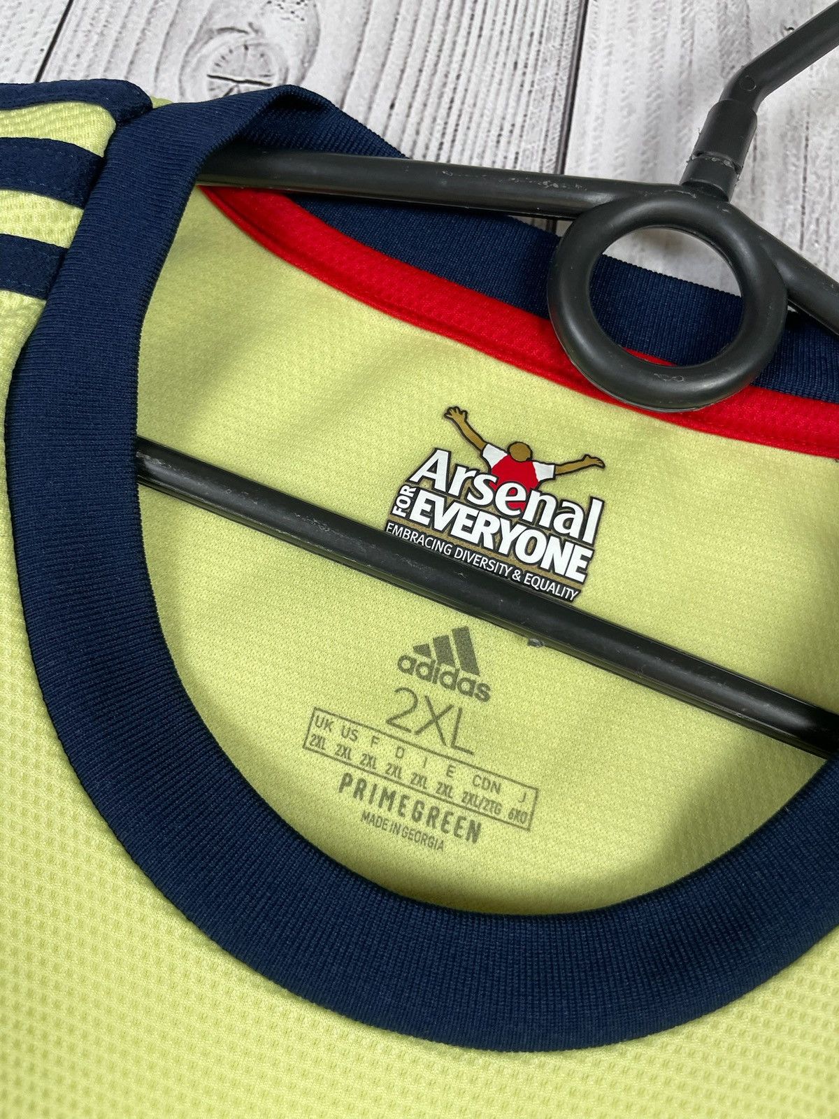 Adidas Vintage adidas Arsenal soccer jersey yellow Away size XXL Size US XXL / EU 58 / 5 - 3 Thumbnail
