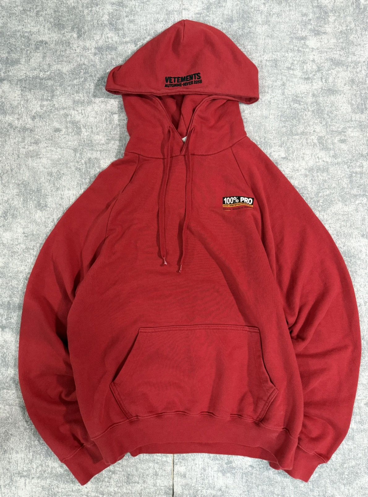 VETEMENTS 100% PRO パーカー ホワイト VETEMENTS - vetements 100pro パーカー スウェット トレーナー