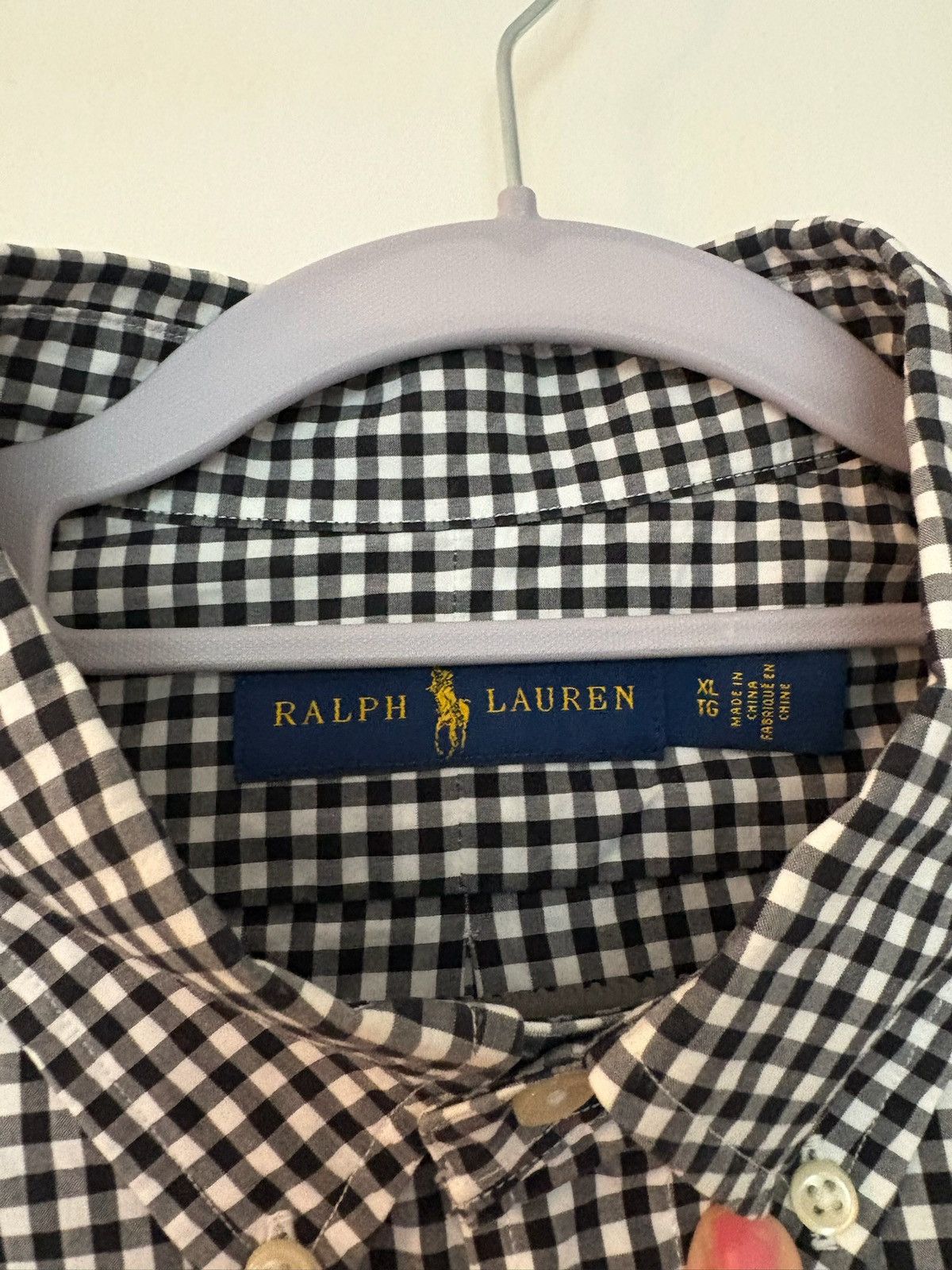 Polo Ralph Lauren Ralph Lauren Gingham Button-Down Black & White – Classic Fit Size US XL / EU 56 / 4 - 4 Thumbnail