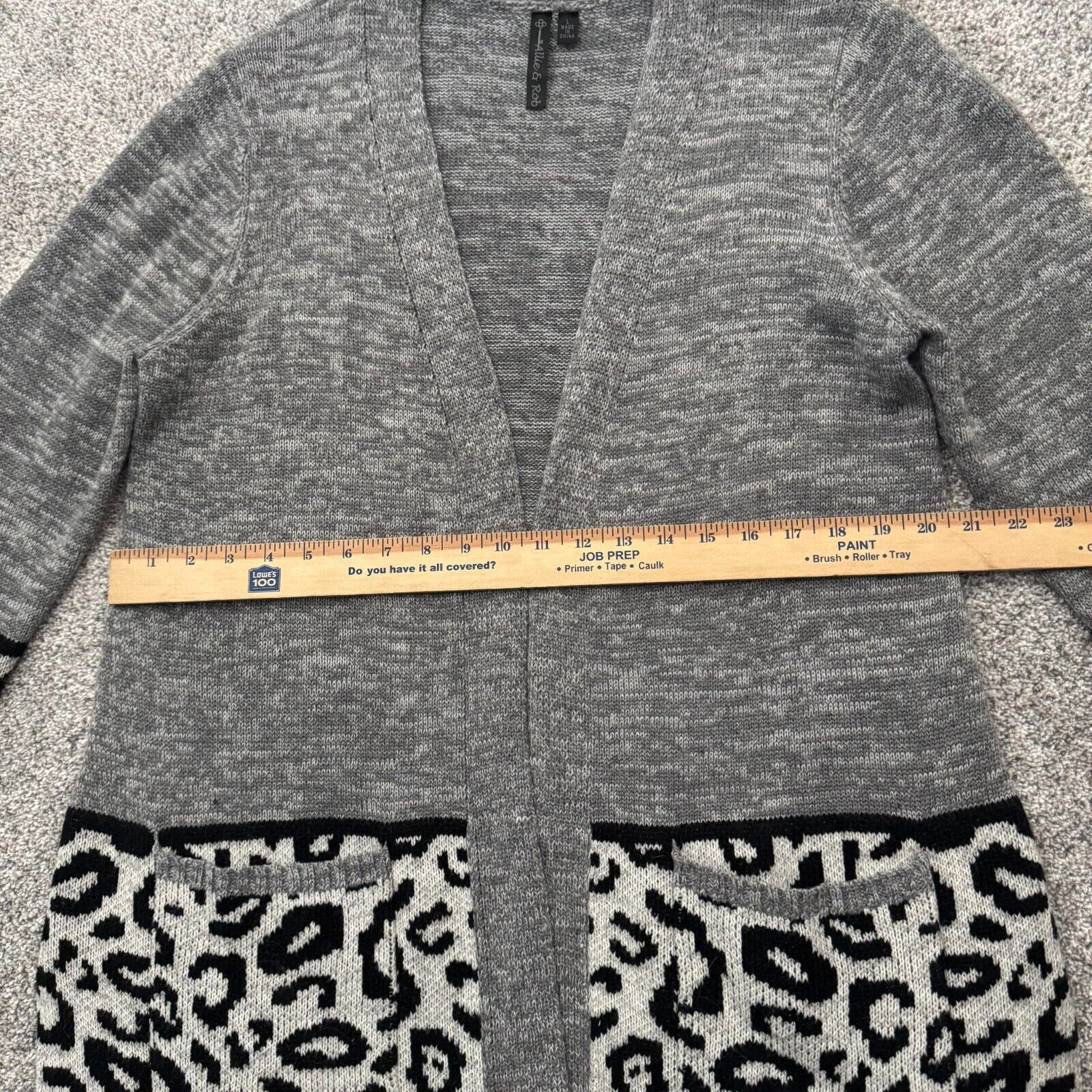 Other Allie & Rob Cardigan Sweater Womens Large Leopard Print Cozy Size L / US 10 / IT 46 - 5 Thumbnail