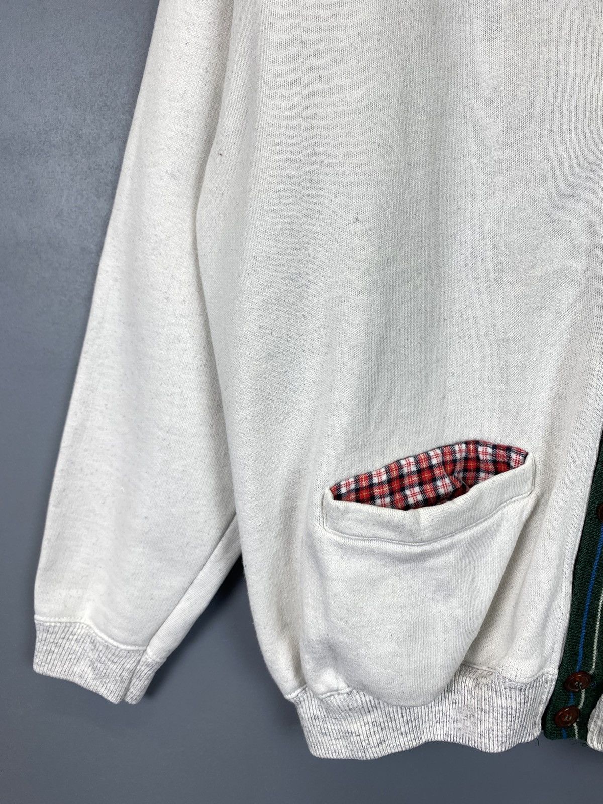 Levi's Vintage 80’s Levi’s Cardigan V-Neck Men’s Size S White Top Size US S / EU 44-46 / 1 - 4 Thumbnail