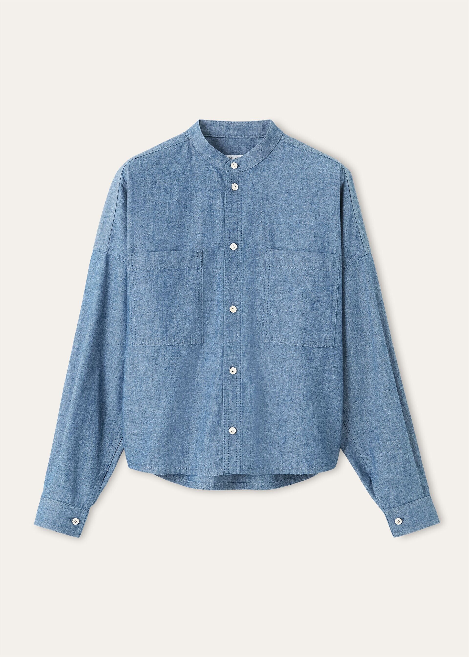 Loro Piana os11x0426 FAQ7740 Gyles Shirt in Aquifer Melange Size M / US 6-8 / IT 42-44 - 1 Thumbnail