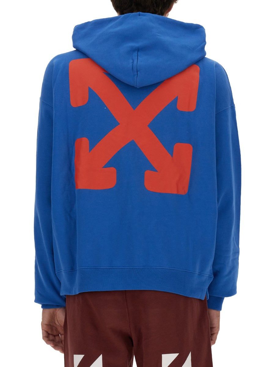Off-White o1y0325 Logo Hoodie in Blue Size US S / EU 44-46 / 1 - 3 Thumbnail