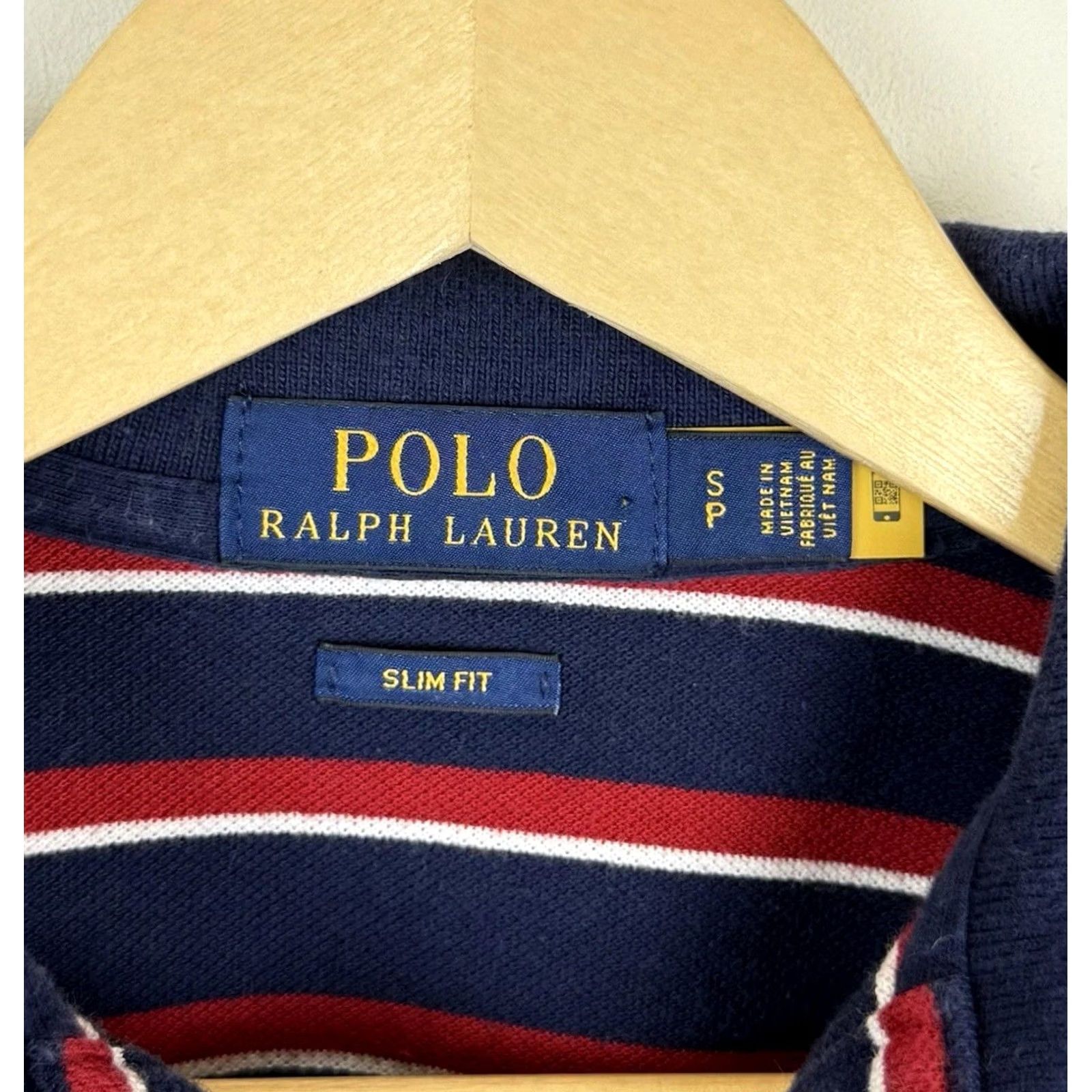 Polo Ralph Lauren Ralph Lauren Polo Shirt Men's Size S Short Sleeve Top Striped Blue Red White GG Size US S / EU 44-46 / 1 - 4 Thumbnail