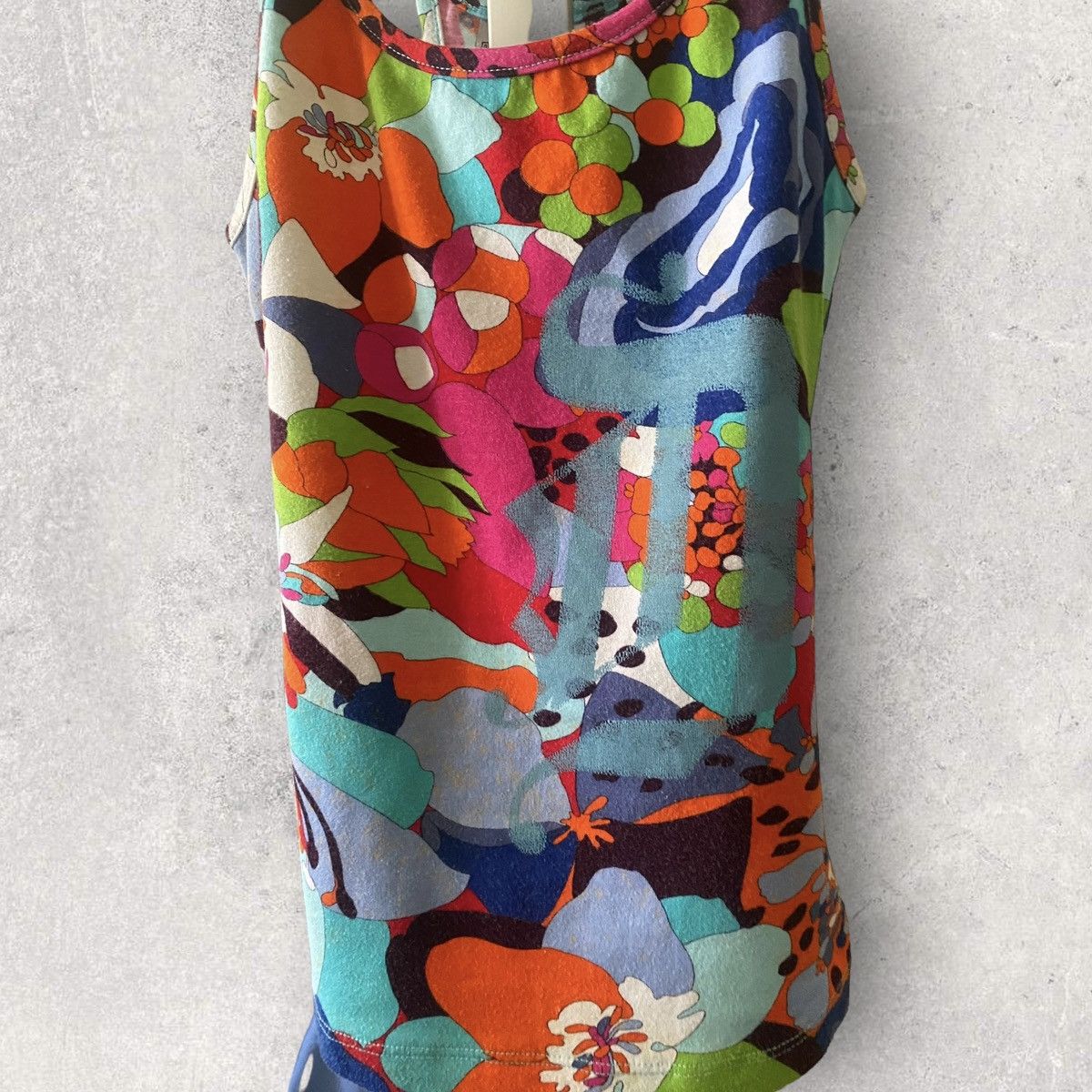 Versace Vintage Versace Jeans Signature Floral Tank Top Size XS / US 0-2 / IT 36-38 - 2 Thumbnail