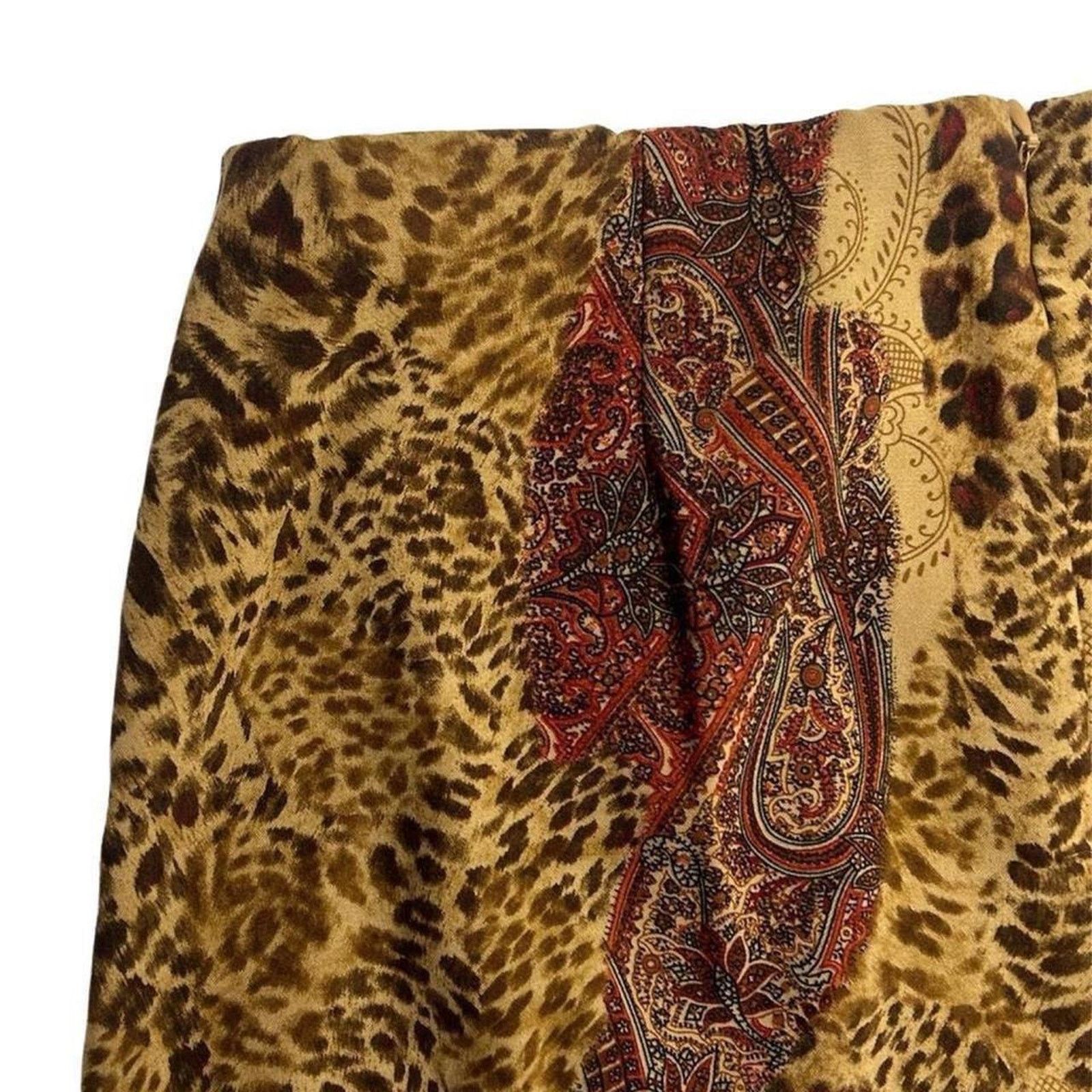 Other Y2k skirt fairy paisley floral cheetah 00s 90s petite m Size 33" - 3 Thumbnail