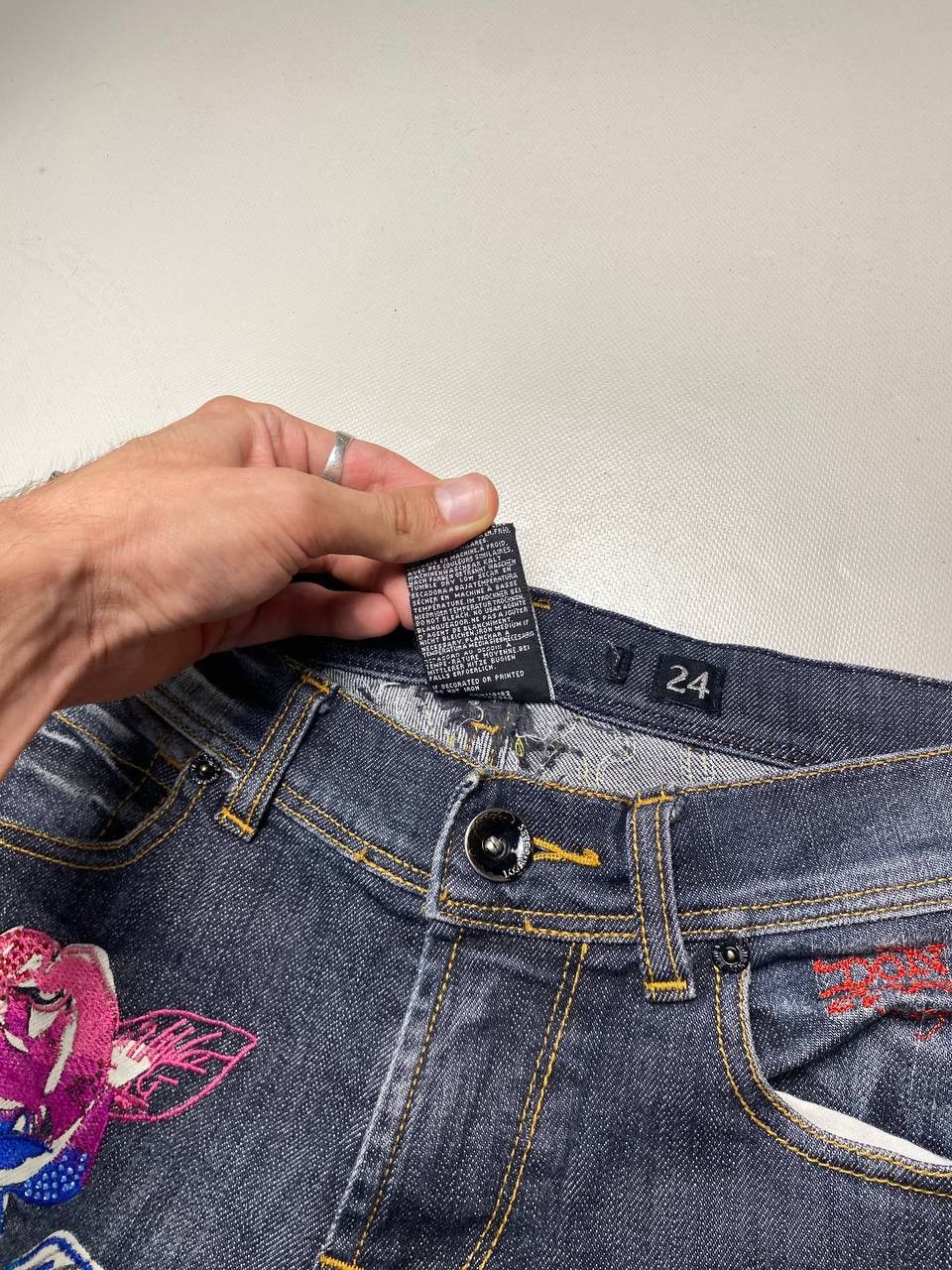 Ed Hardy Vintage Jeans Ed Hardy Yk2 Skinny Size 24" / US 00 / IT 34 - 8 Thumbnail