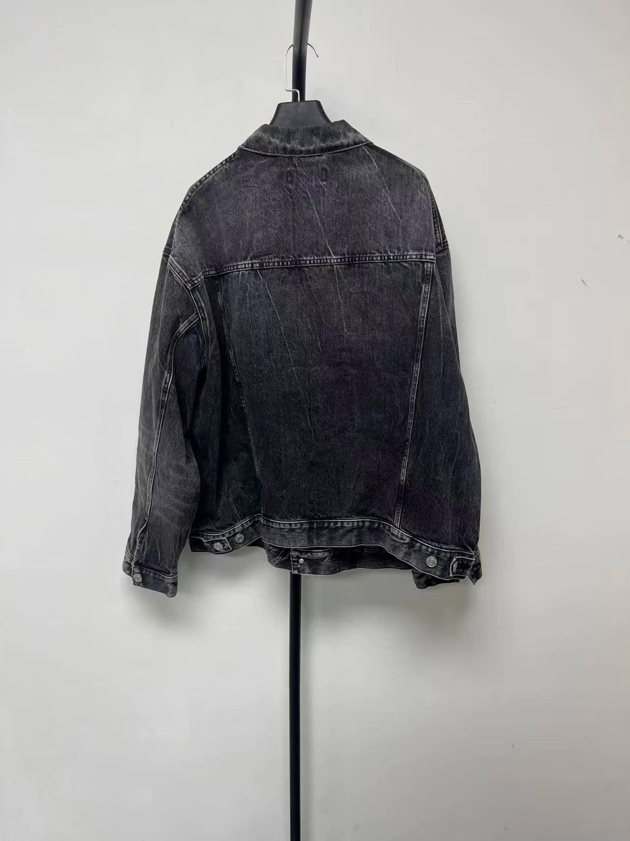 Balenciaga Balenciaga 520 Capsule Washed Denim Jacket Black/Grey M Size US M / EU 48-50 / 2 - 2 Thumbnail