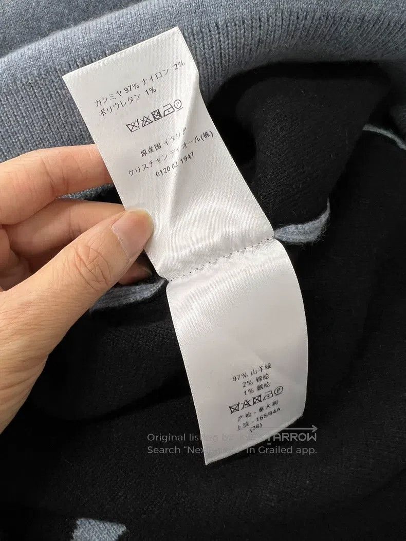 Dior Dior Letter cashmere sweater Size XS / US 0-2 / IT 36-38 - 5 Thumbnail