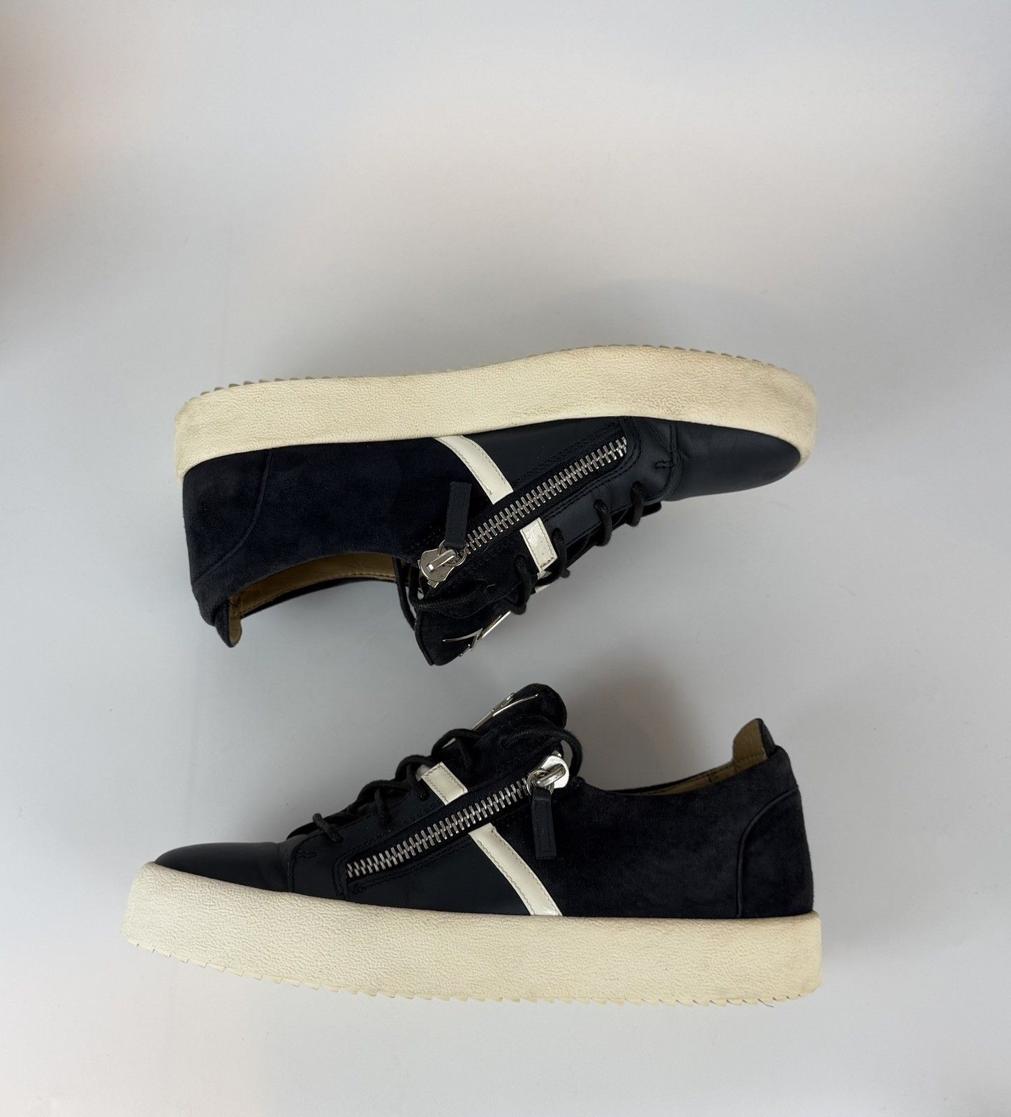 Giuseppe Zanotti Giuseppe Zanotti Men’s Low-Top Sneakers - blue Suede Size US 10 / EU 43 - 13 Thumbnail