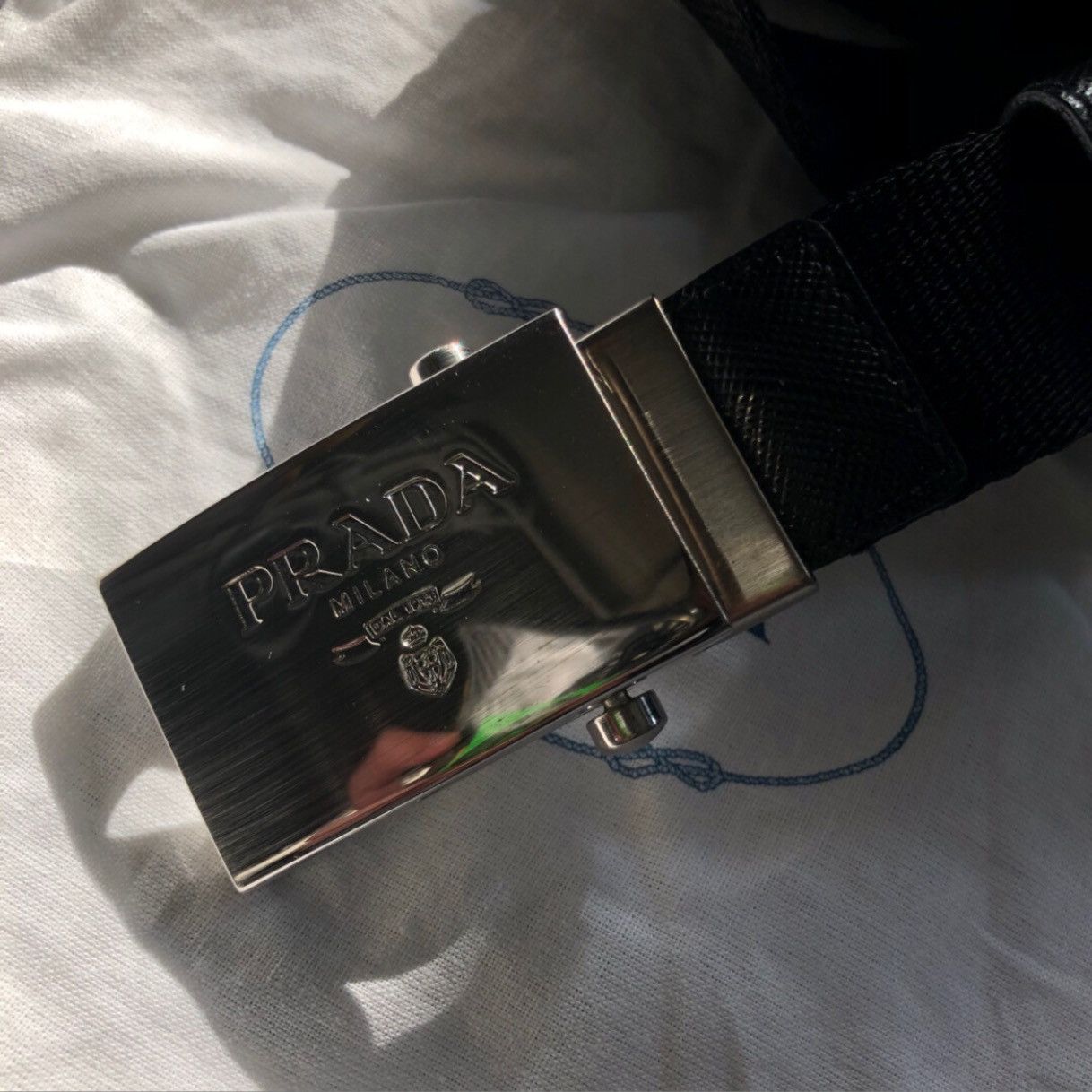 Prada Prada runway nylon double belt 190cm Size 34 - 4 Thumbnail